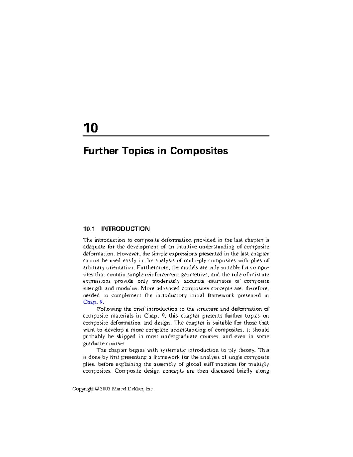 Chap 10: Advanced Topics in Composites Analysis and Design - Studocu