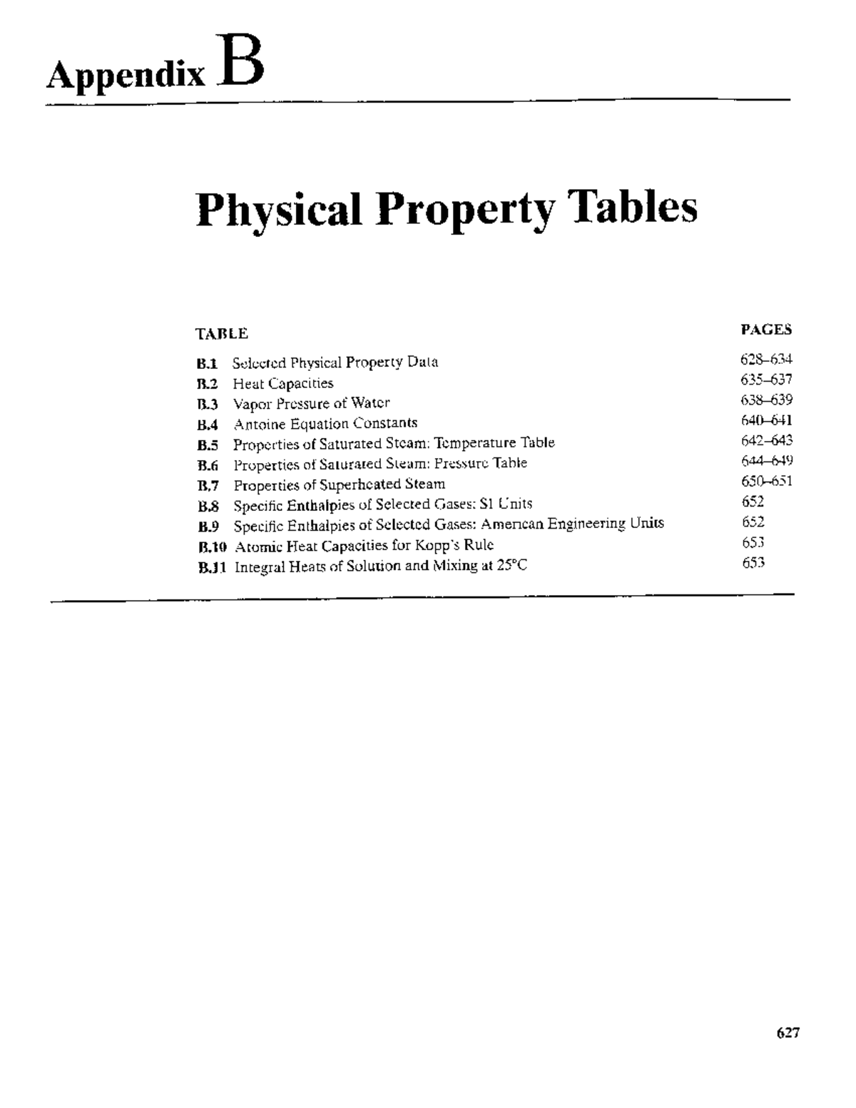 Appendix B: Comprehensive Physical Property Tables and Data - Studeersnel
