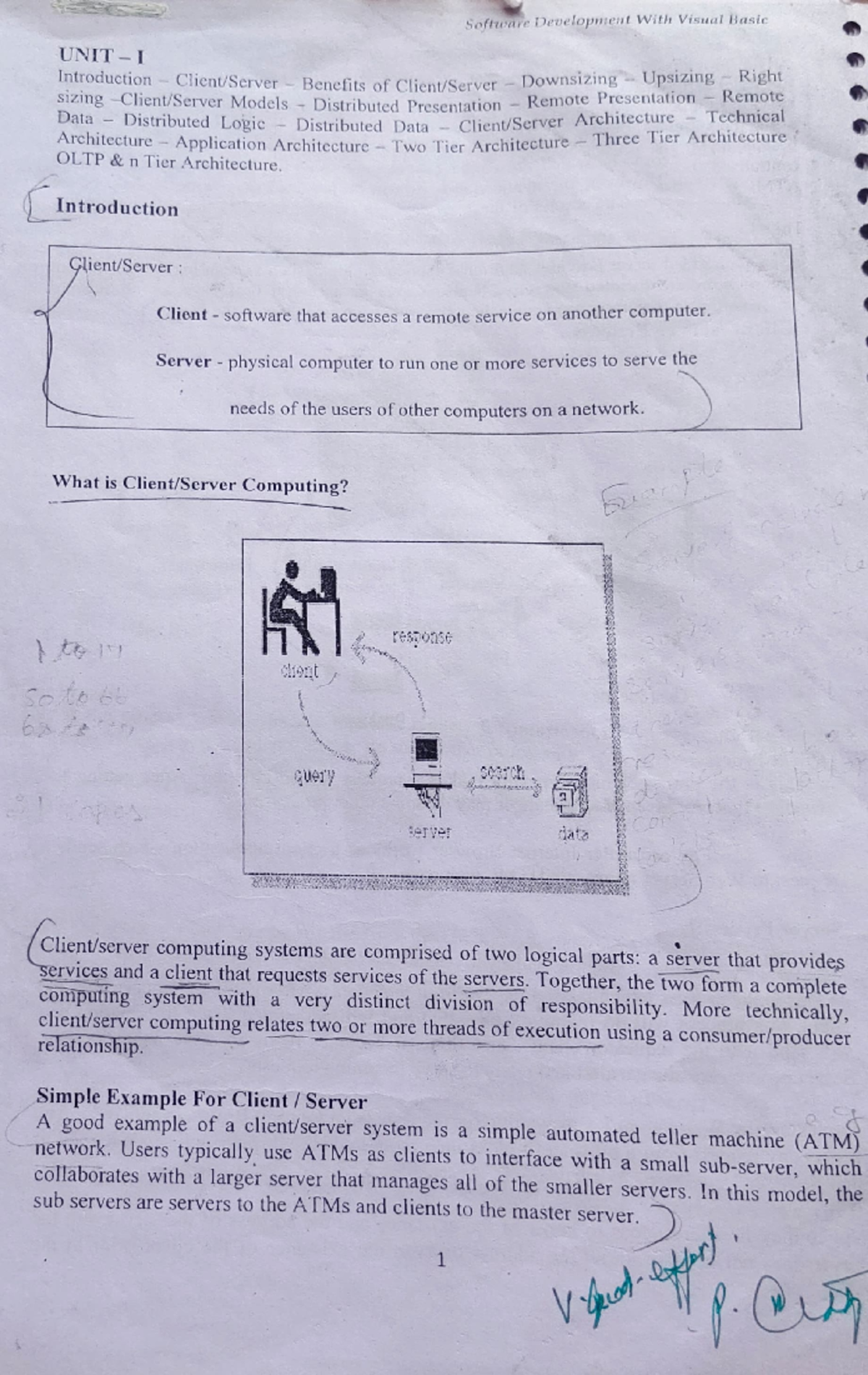 Vb unit 1 - Visual basic - Software Developnient With Visual Basic UNIT ...