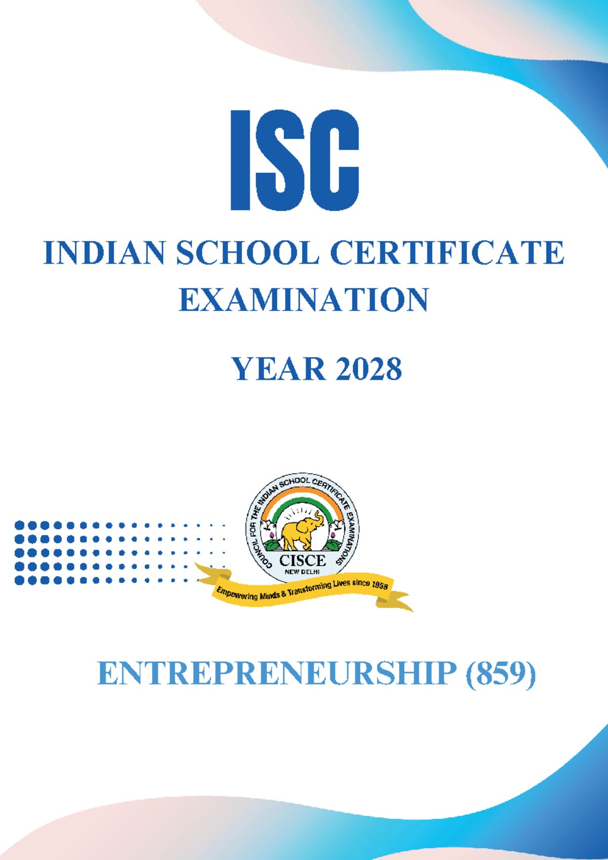 ISC Entrepreneurship (859) Class XI & XII Exam Notes and Practice ...