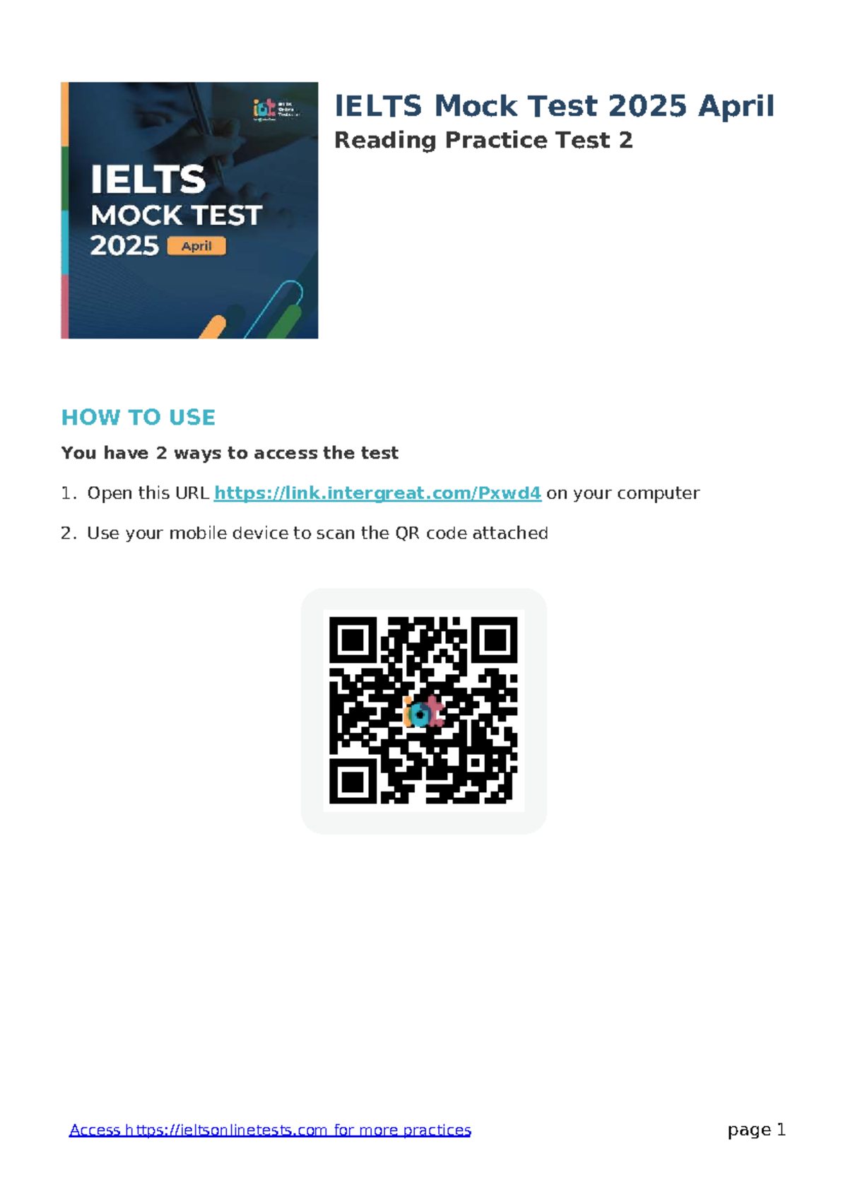 IELTS Mock Test 2025: April Reading Practice Test 2 Analysis - Studocu