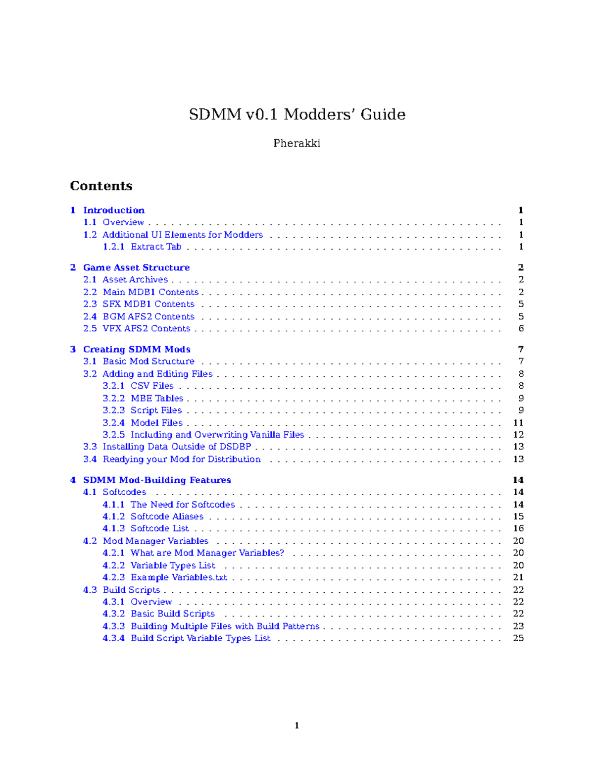 SDMM v0.1 Modding Guide: Comprehensive Overview for Modders - Studocu