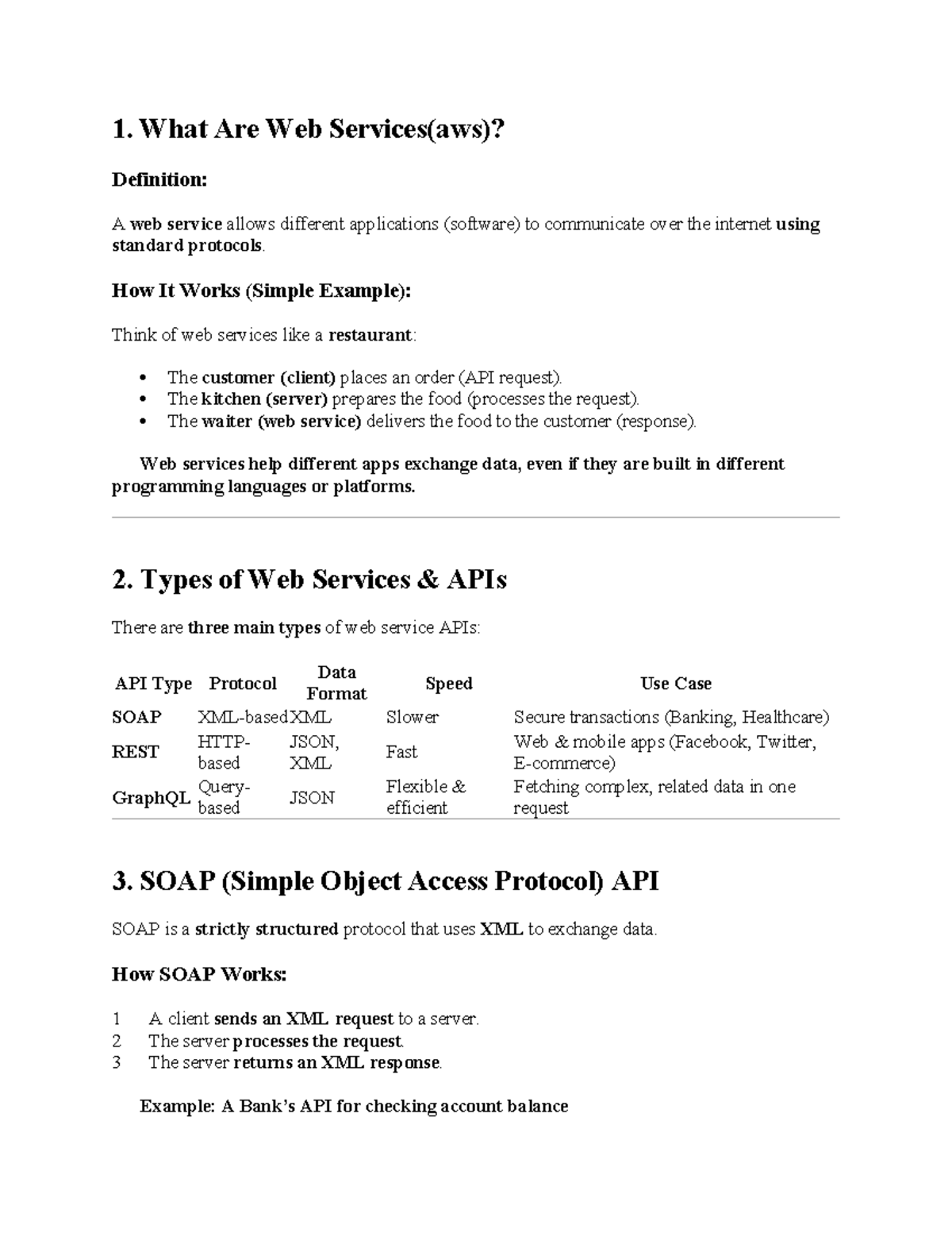 cloud aws and web services - 1. What Are Web Services(aws)? Definition ...