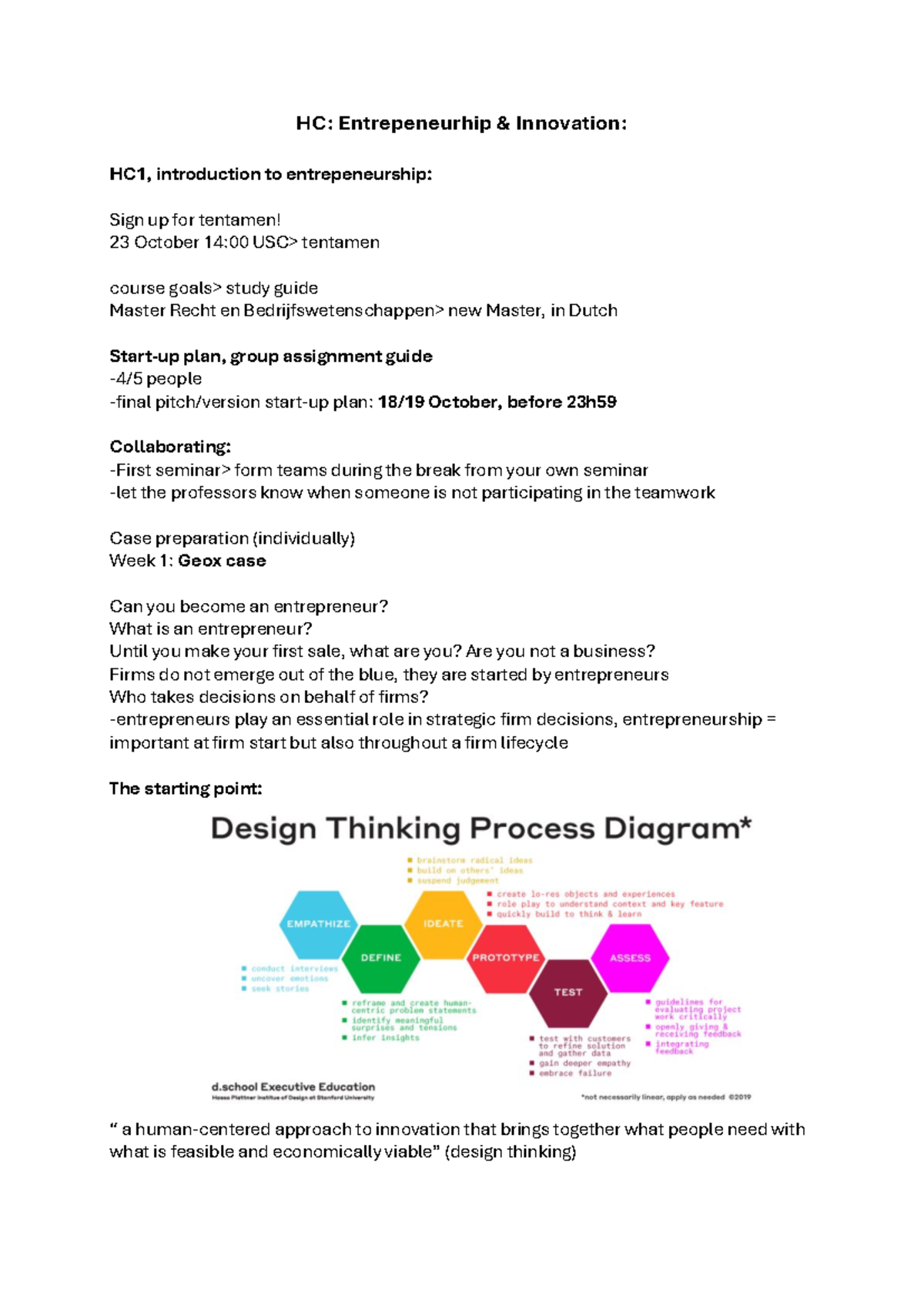 HC Entrepreneurship & Innovation: Comprehensive Study Guide & Notes ...