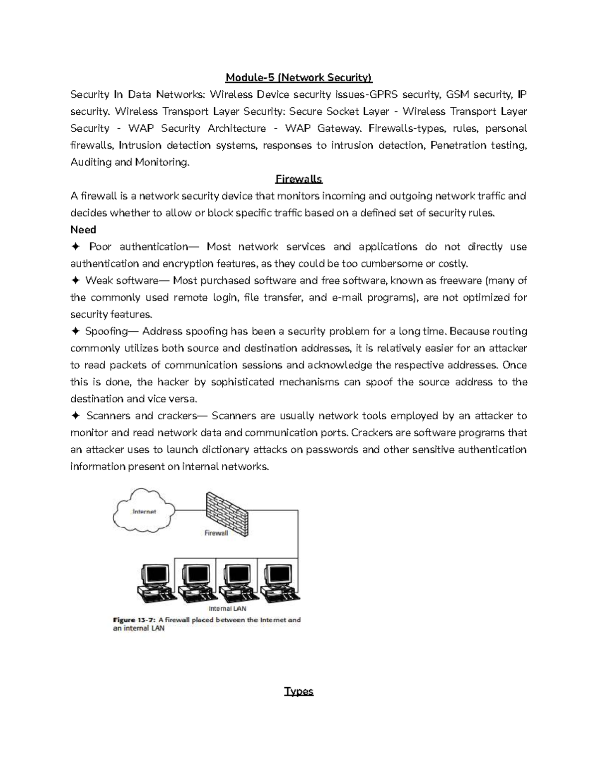 Network Security (KTU) - Module 5: Comprehensive Notes on Firewalls ...
