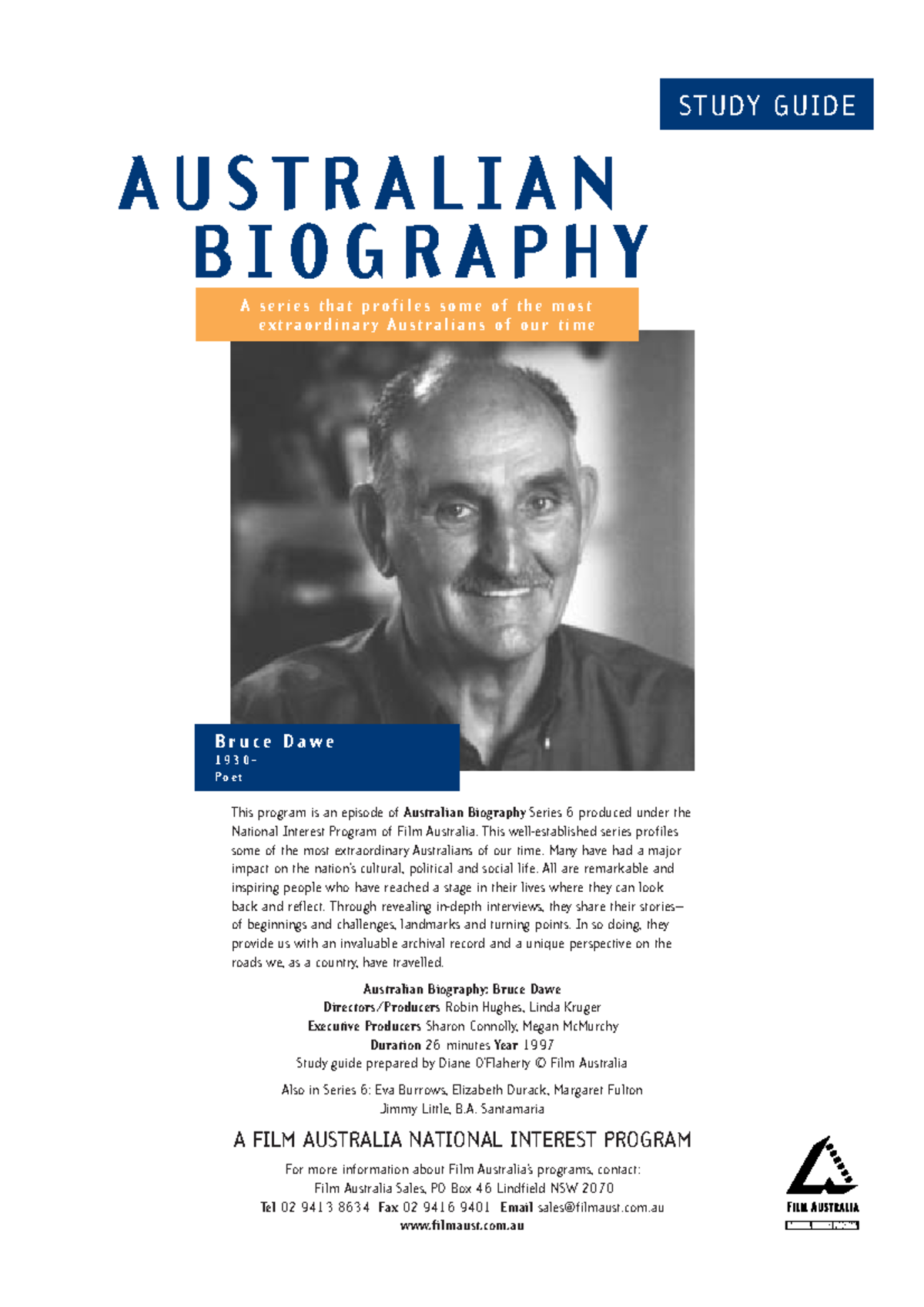 Bruce Dawe Study Guide: Insights into an Australian Poet's Life - Studocu