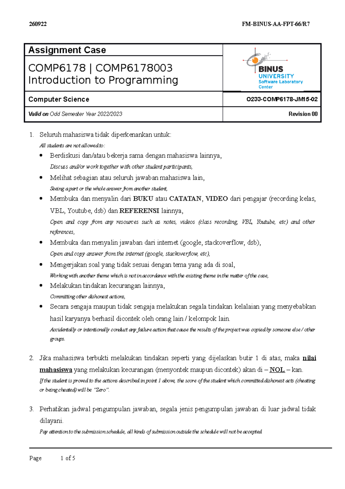 Practice Materials for COMP6178 - Introduction to Programming UAP - Studocu