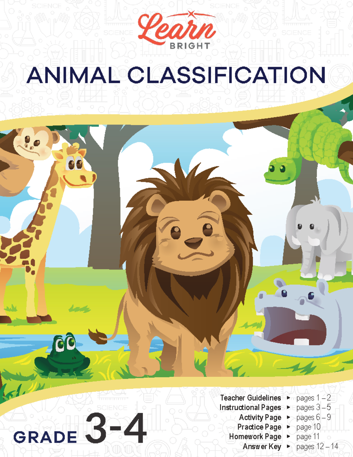 Animal Classification Guidelines for Grades 3-4 Activities and Homework ...