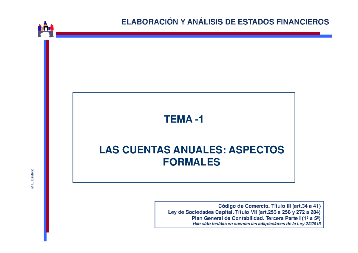 TEMA01 - Apuntes 1 - Y DE ESTADOS FINANCIEROS TEMA L. Castrillo LAS ...