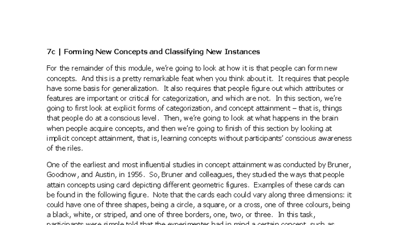 07c-transcript - Notes - 7c | Forming New Concepts and Classifying New ...