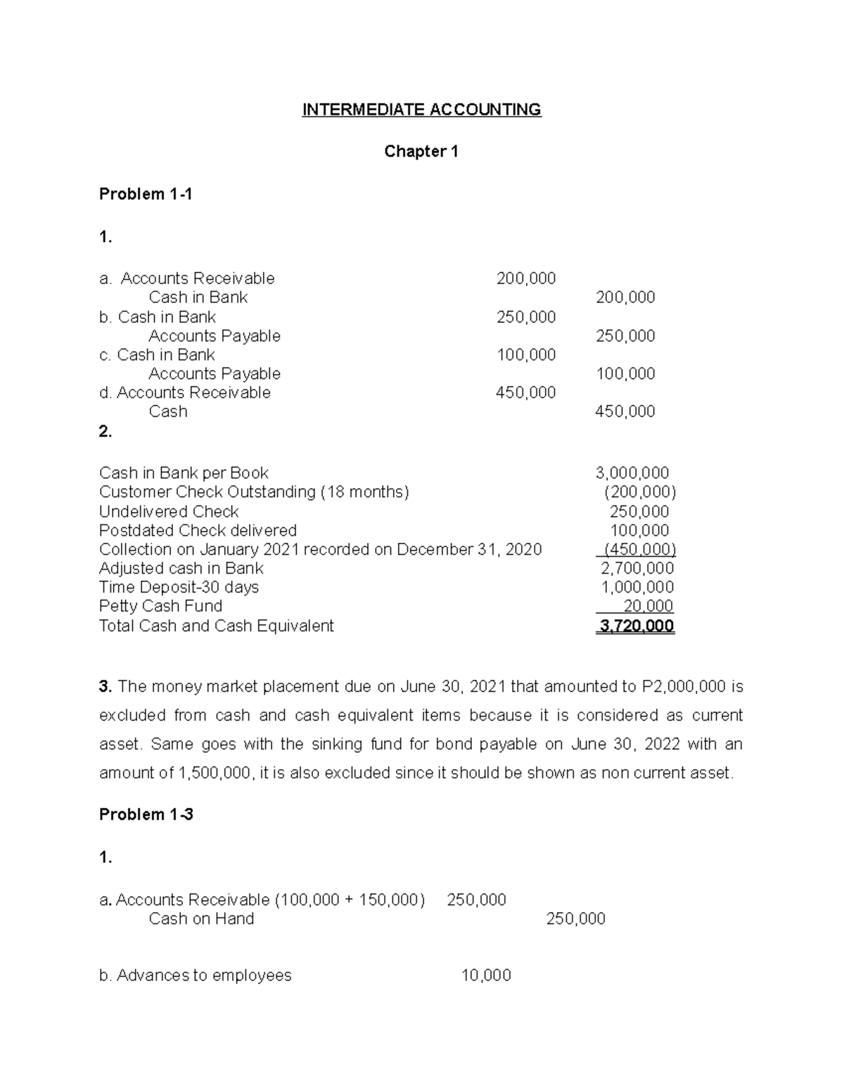 IA-Assignment: Solutions for IA1-Valix (Ch. 1-3 Problems Analysis ...