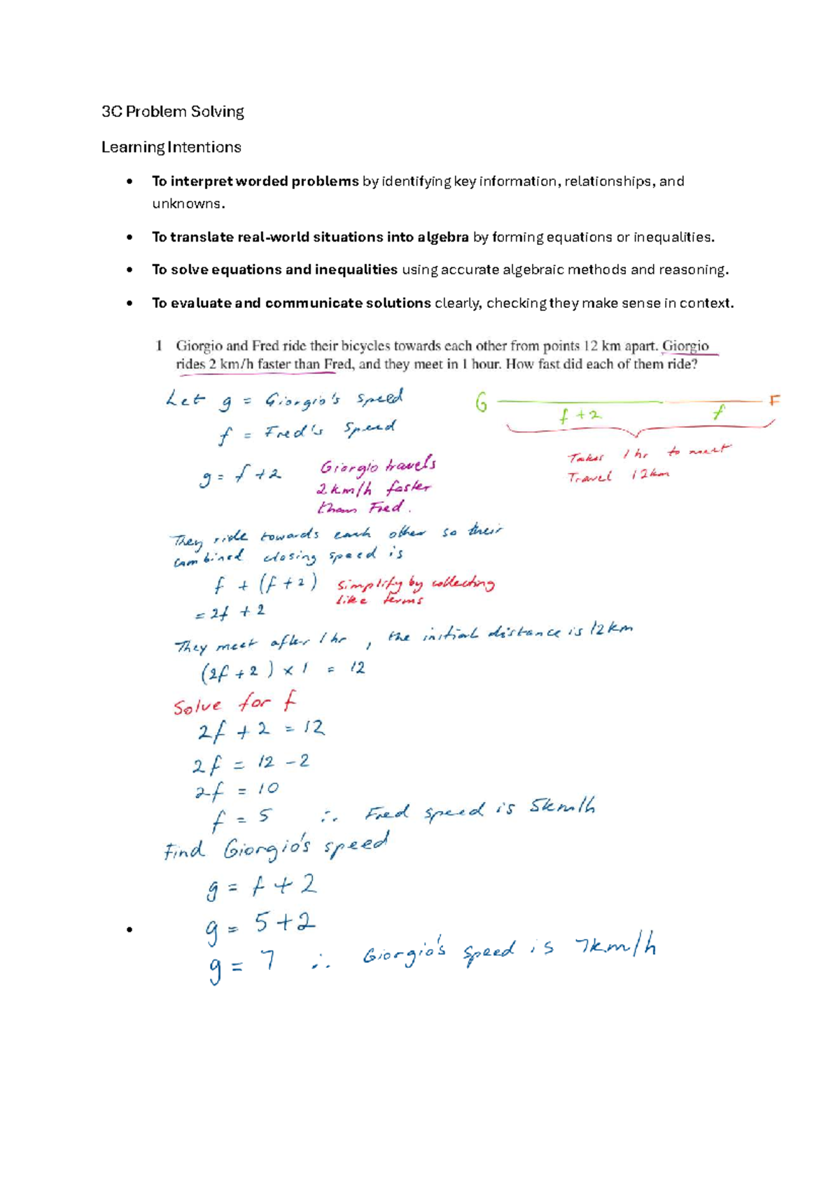 3C Problem Solving - Worked Examples - 3C Problem Solving Learning ...