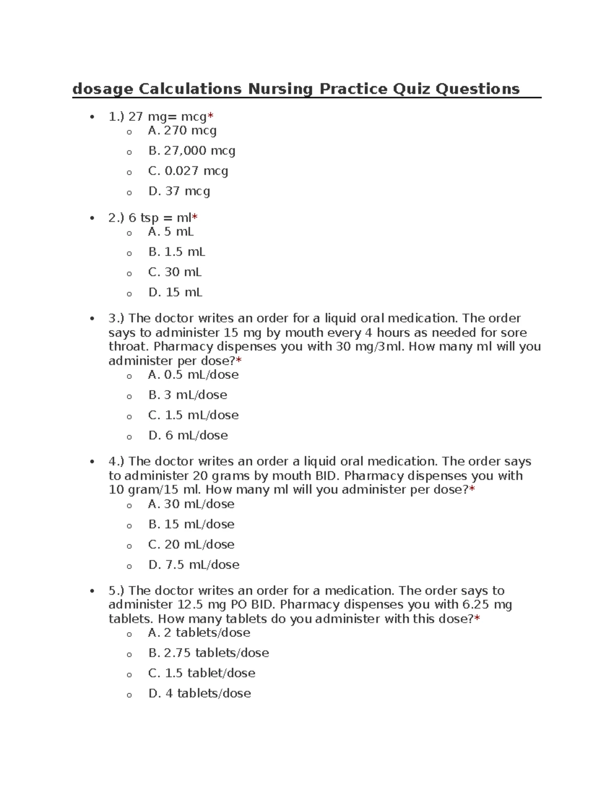 CCBC Rounding Rules for Dosage Calculations - QN Guide - Studocu