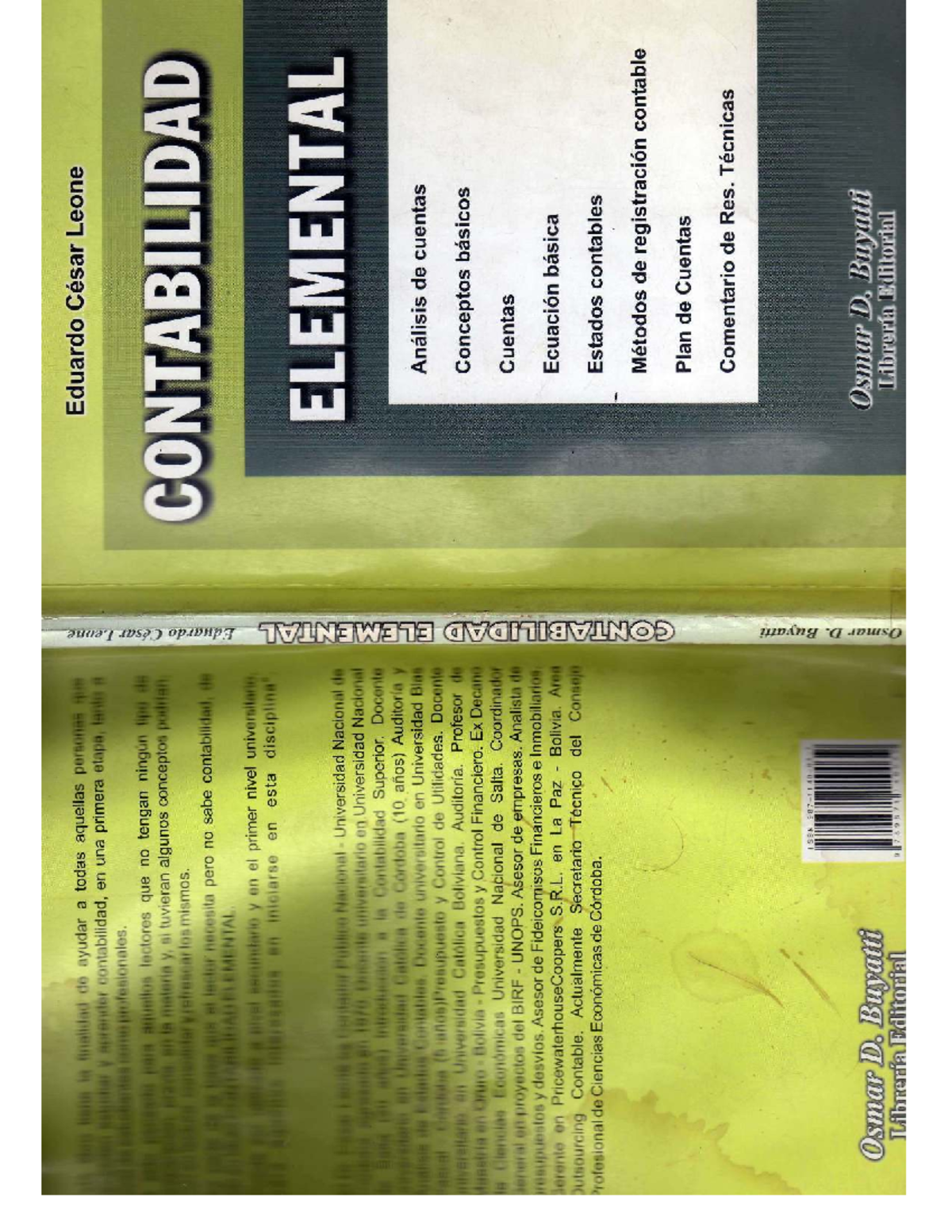 Contabilidad Elemental: Guía Introductoria por Eduardo César Leone - Document Preview