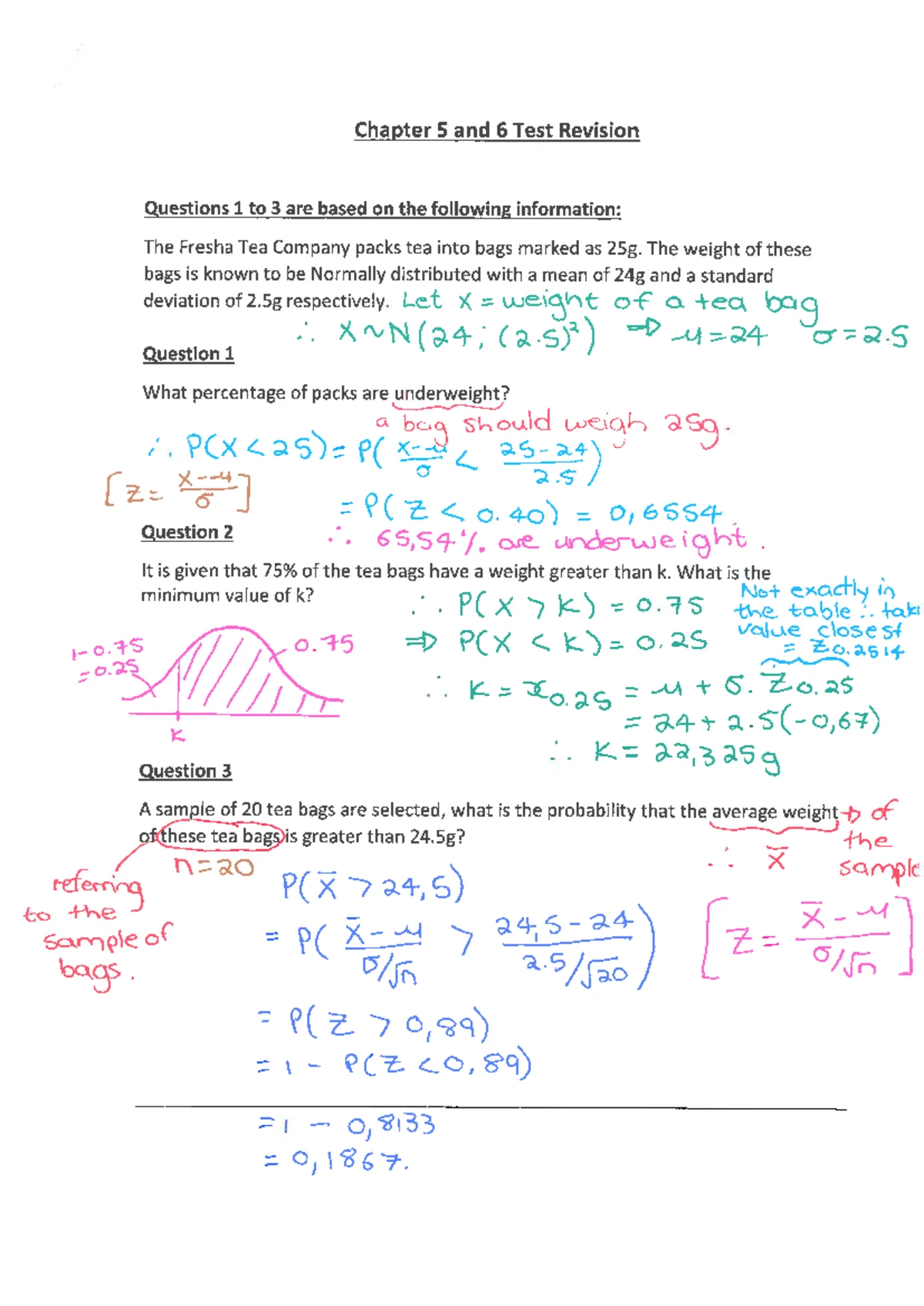 STAT130 - 2019 Sem 2 Final Exam - Statistics Practice Questions - Studocu