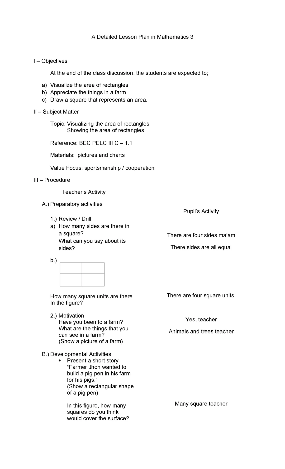 NLC action plan edit - ACTION PLAN ON NATIONAL LEARNING CAMP ...