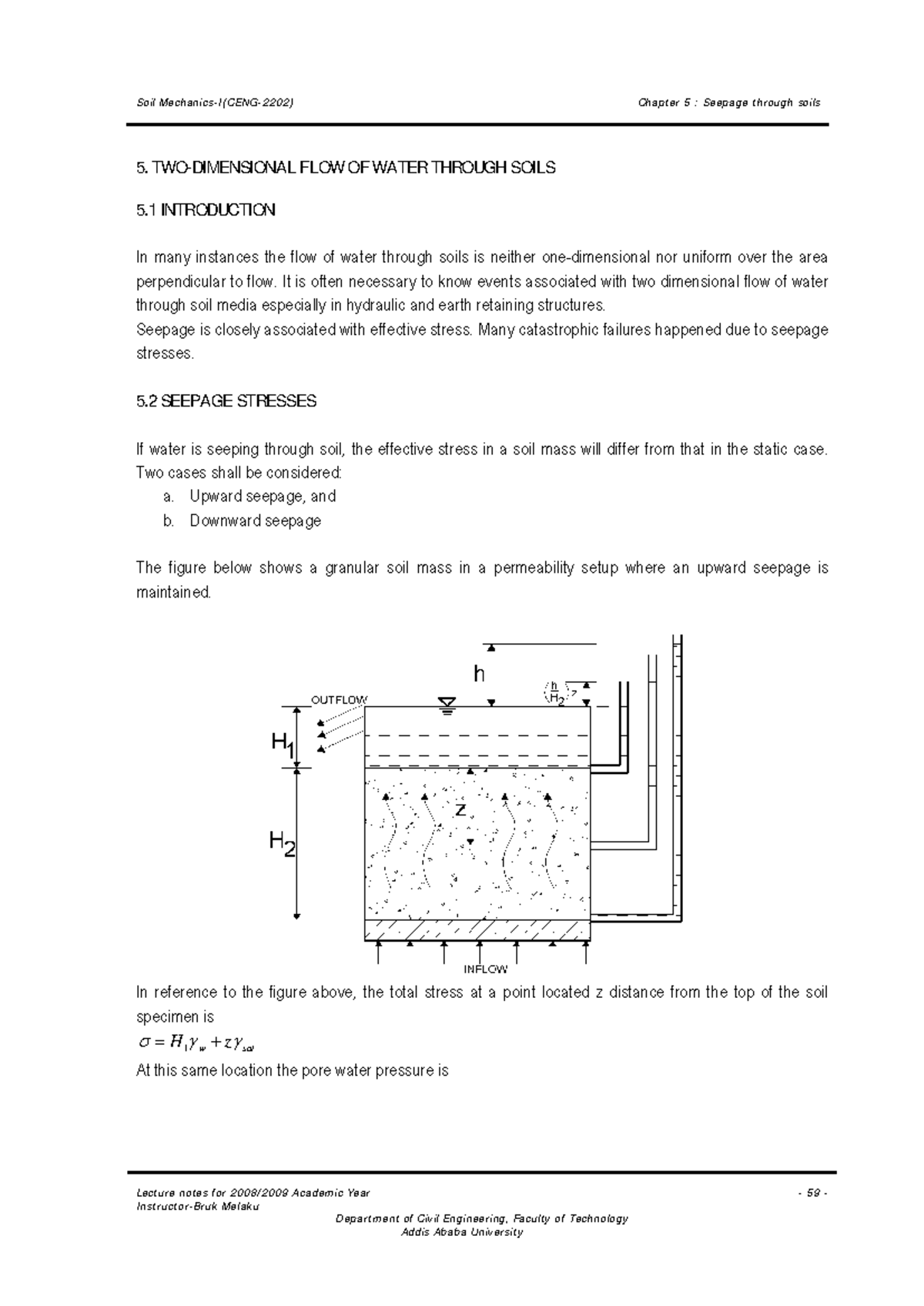 Notes 1-5-1 - Soil mechanics 1 for Bsc in civil engineering - Lecture ...