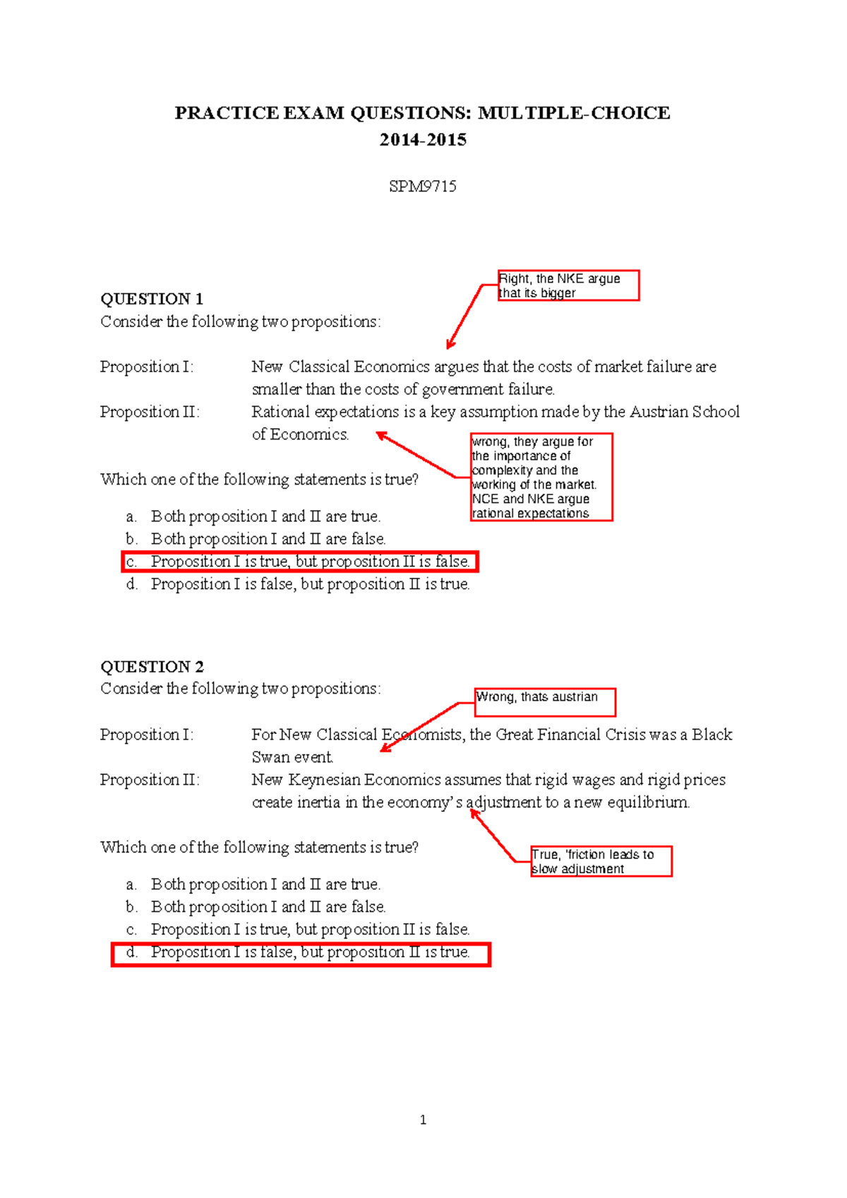 SPM 2014 Practice Exam Questions with Answers and Explanations ...