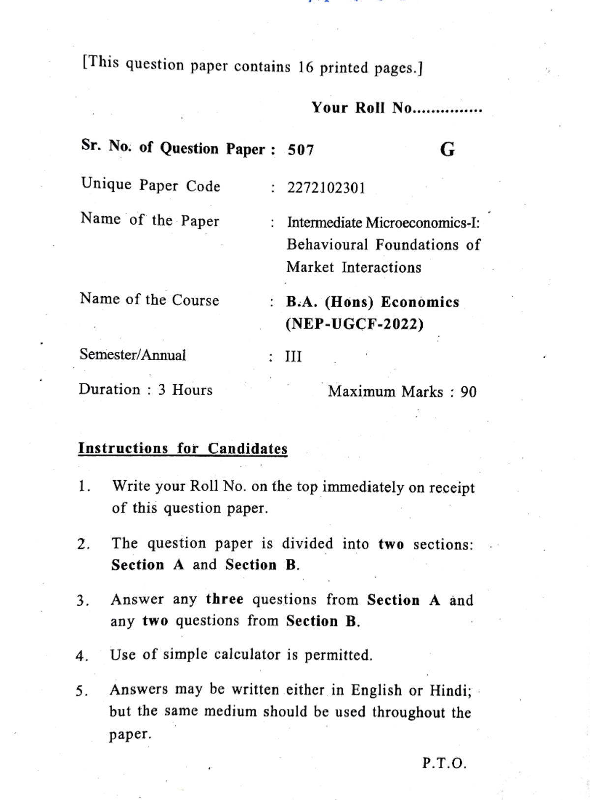 Micropaper - practise questions. - ####### [This question paper ...