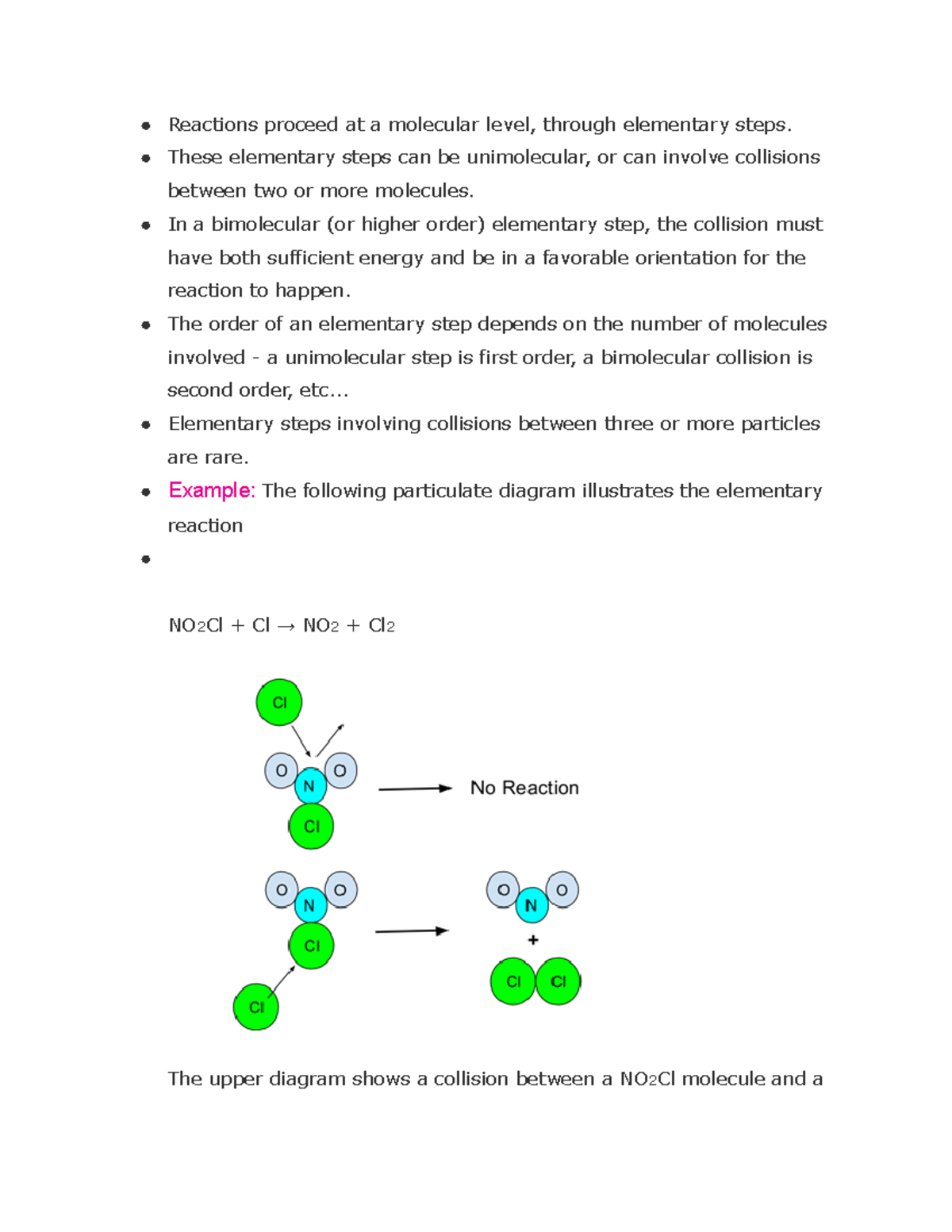 Unit 5: Exploring Steps in Chemical Reactions Mechanics - Studocu