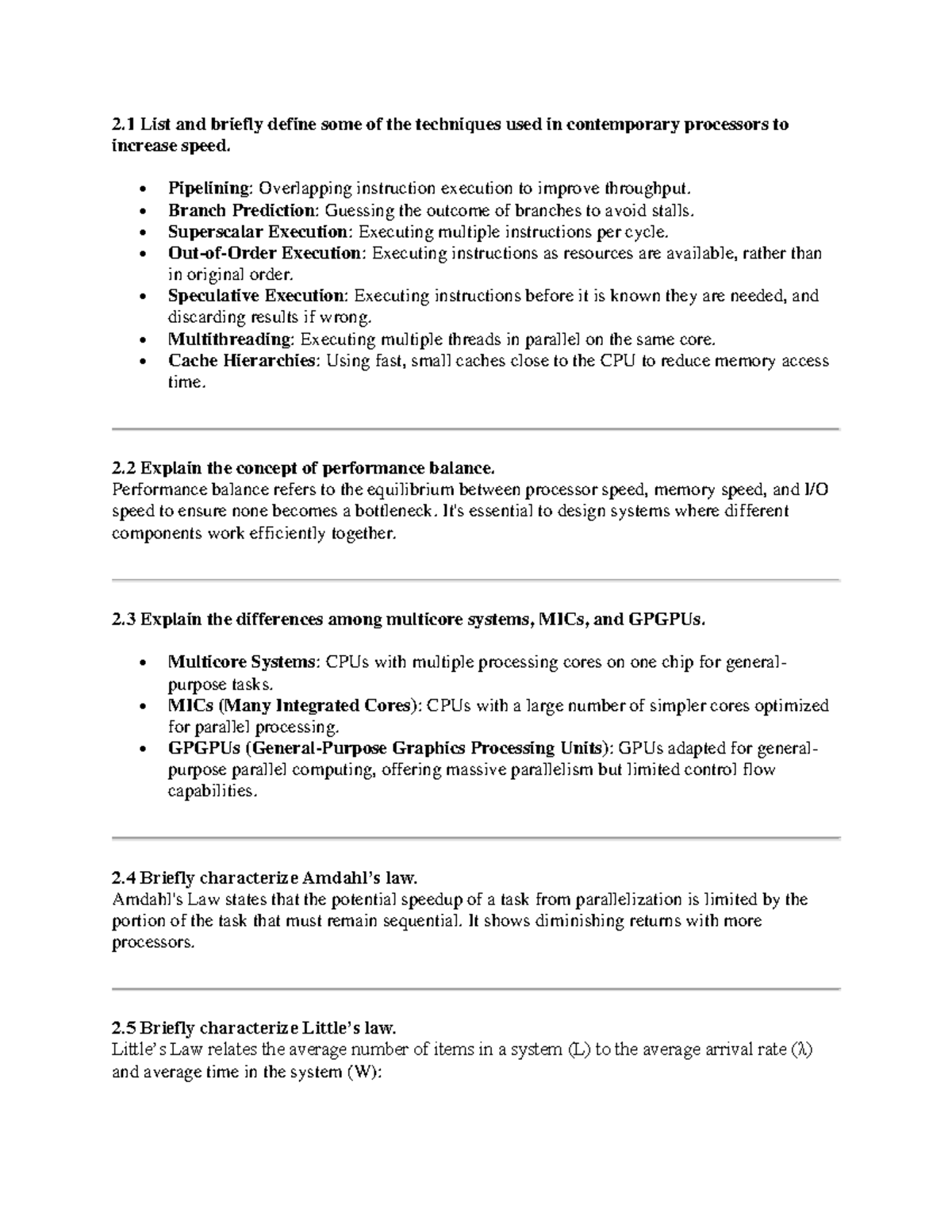 Techniques to Enhance Processor Speed: A Study (CS 101) - Studocu