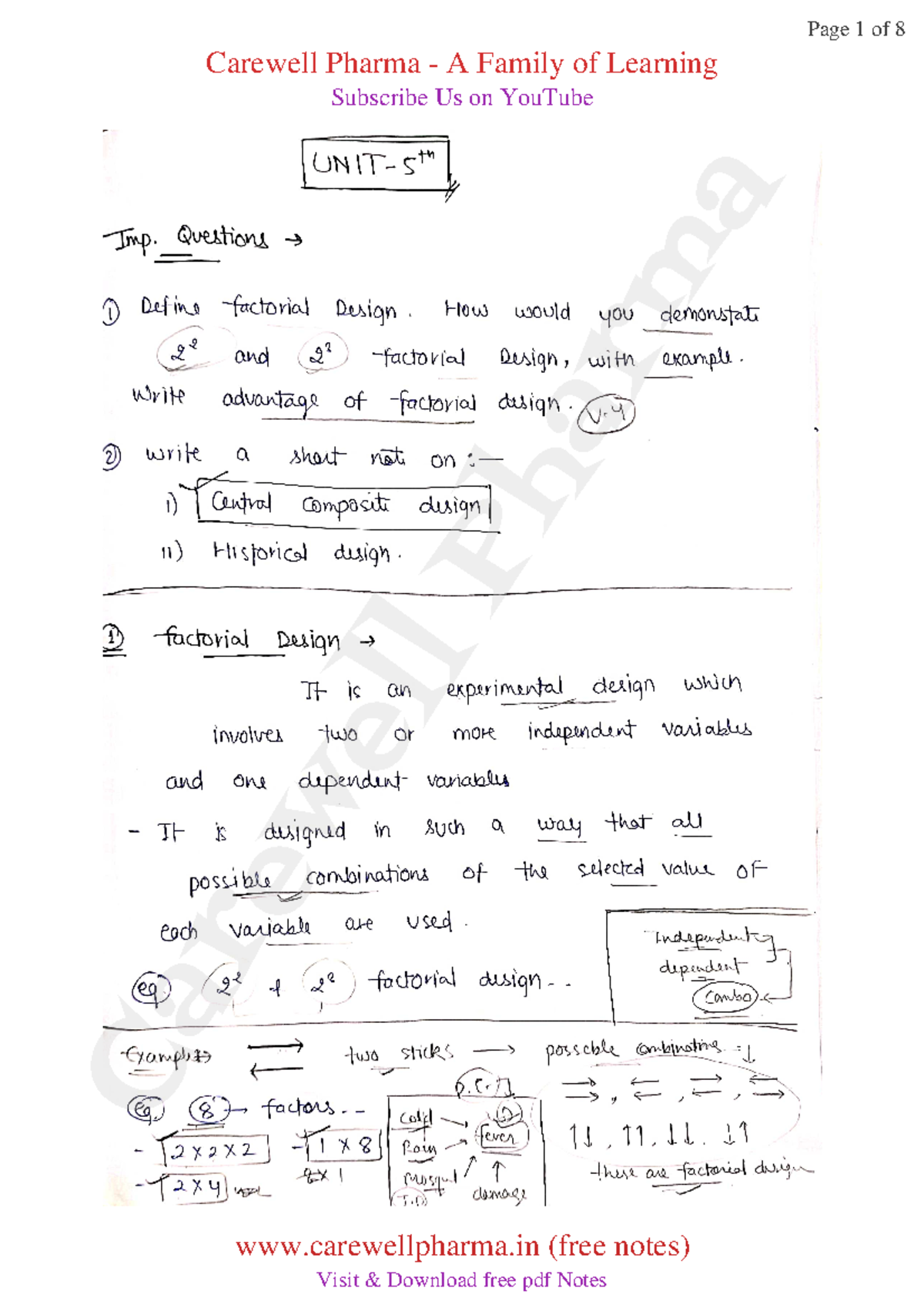 Biostatistics and Research Methodology - Unit 5 Notes, B Pharmacy 8th ...