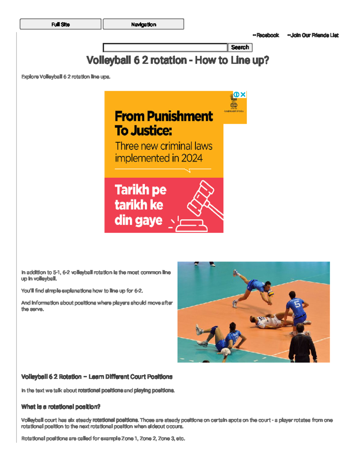 Volleyball 6-2 Rotation: Effective Line-Up Strategies Explained - Studocu