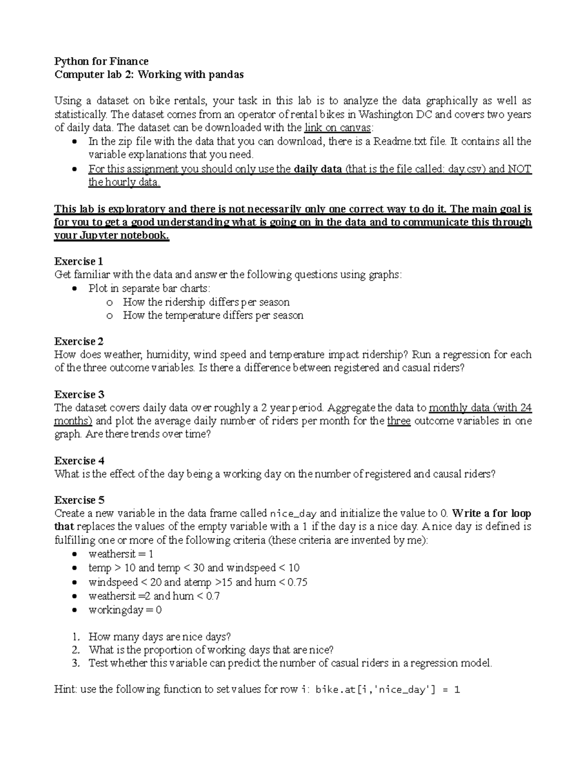 2. Assignment - Exploratory Data Analysis with Python for Finance ...