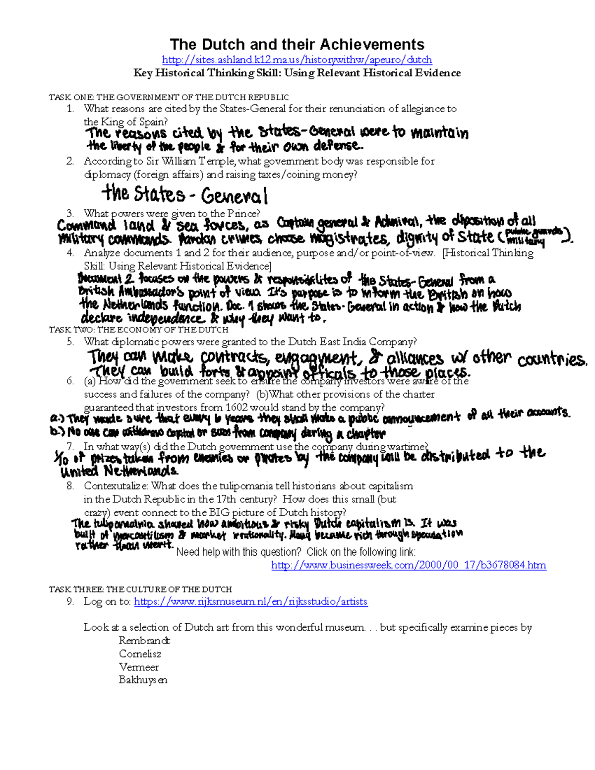 Dutch Republic Achievements: Government, Economy & Culture Analysis ...