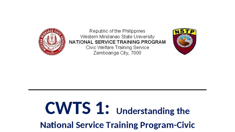 Understanding the National Service Training Program (NSTP) - CWTS ...