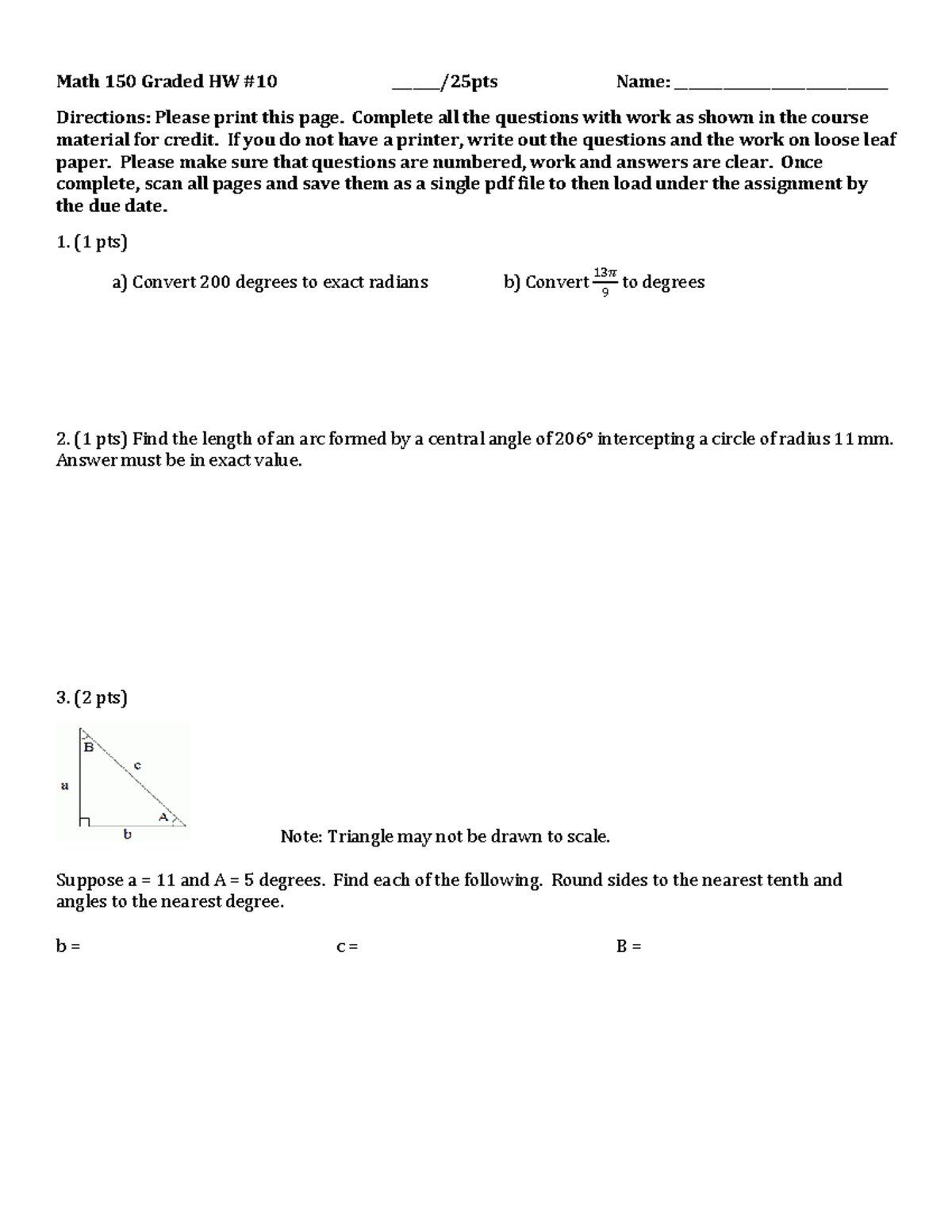 Math 150 Graded HW10: Key Concepts & Problem Solutions - Studocu