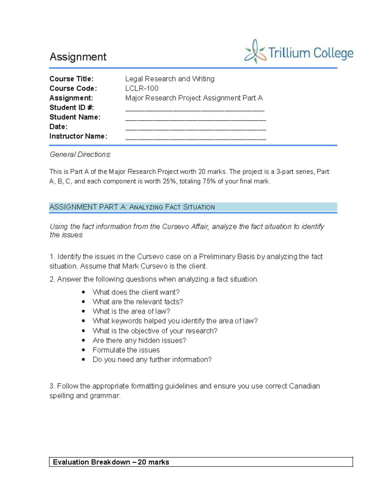 Major Research Project Assignment Part A: Analyzing the Cursevo Case ...