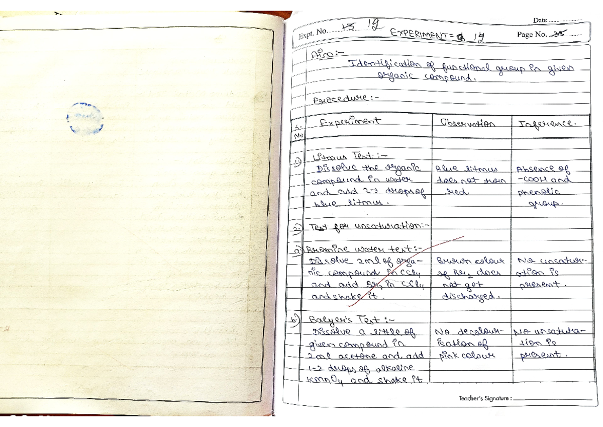 Exp12 - Experiment - 13 19 Date Expt. No. to 12 Page No. 35 ...