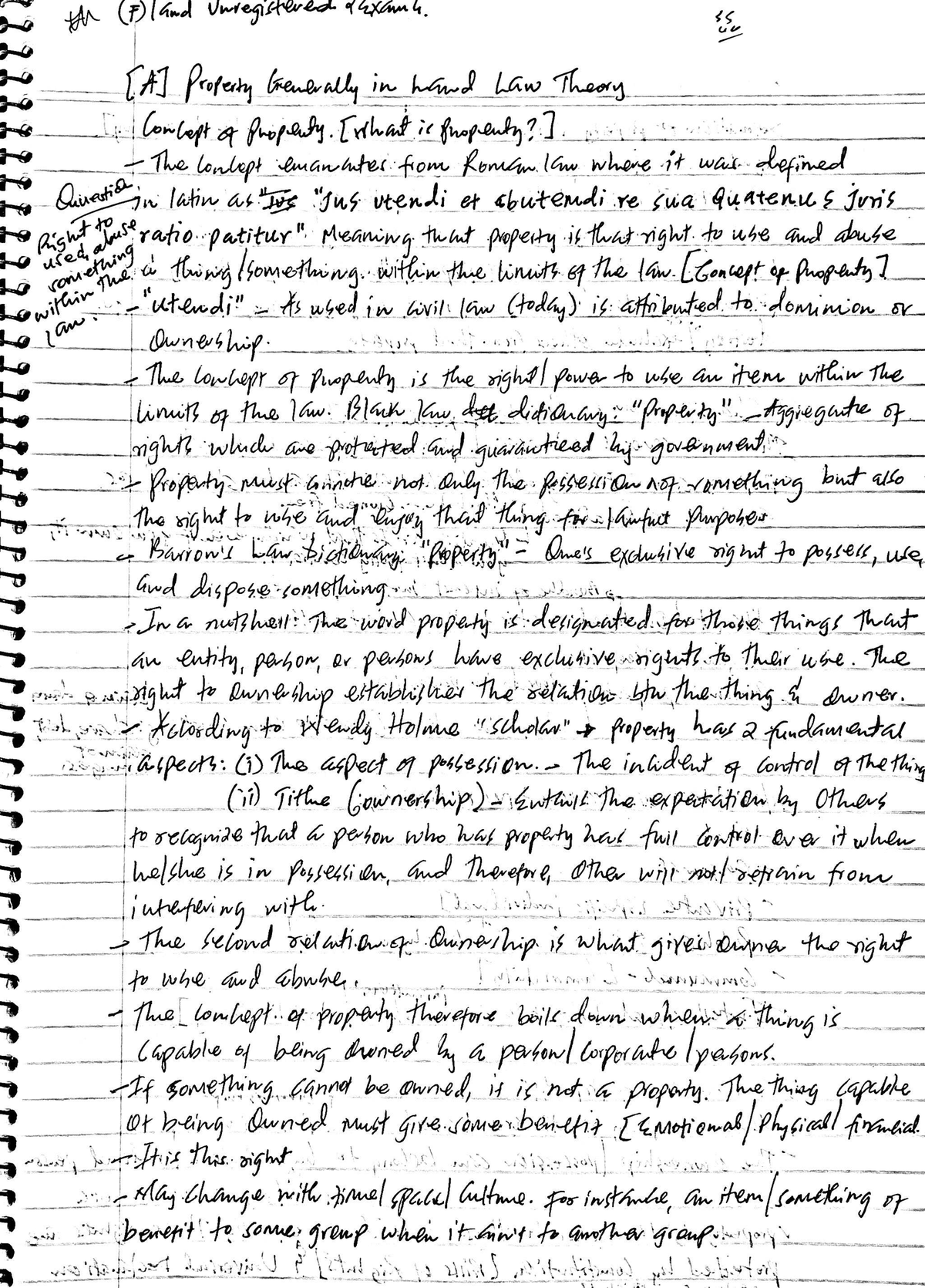 LAND LAW (LAW 101) Notes - Comprehensive Revision on Property Rights ...