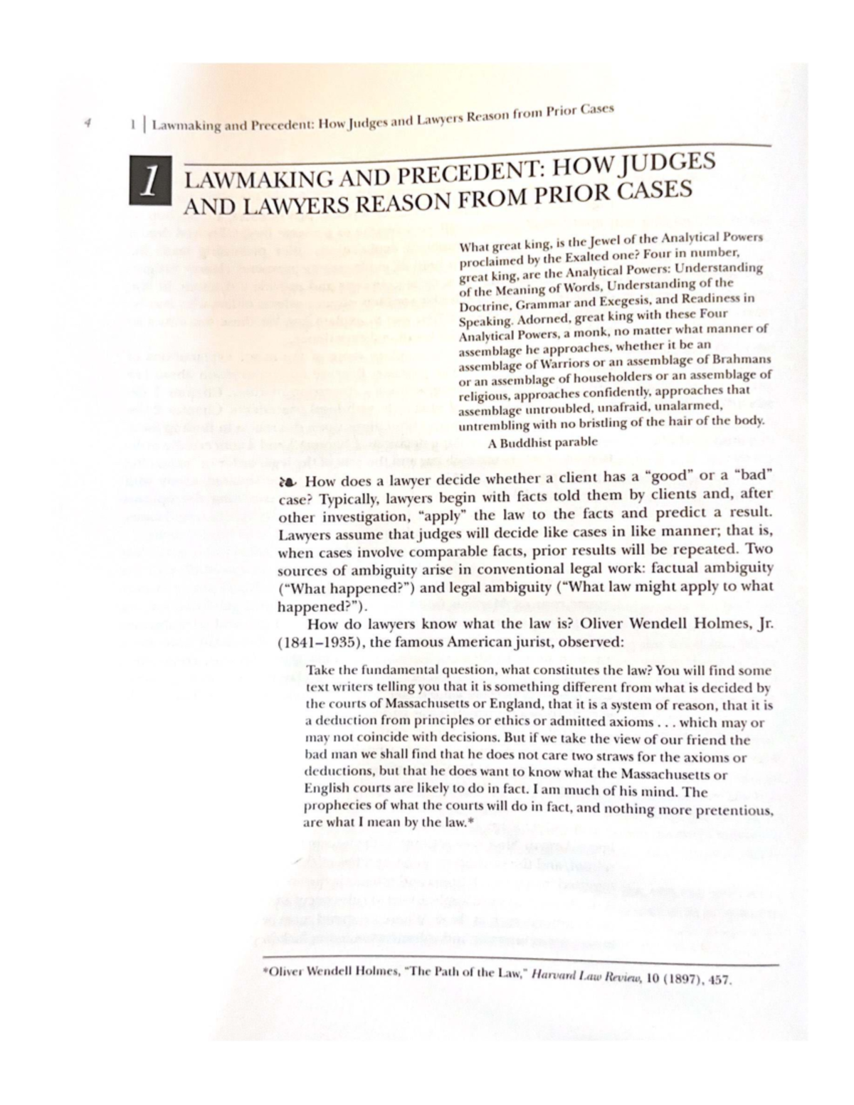 Lawmaking and Precedent: Analyzing Judicial Reasoning in LAW 101 - Studocu