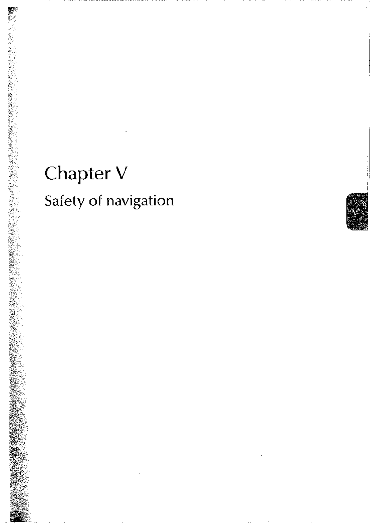 Chapter V - SOLAS 2020: Safety of Navigation Regulations Overview - Studocu