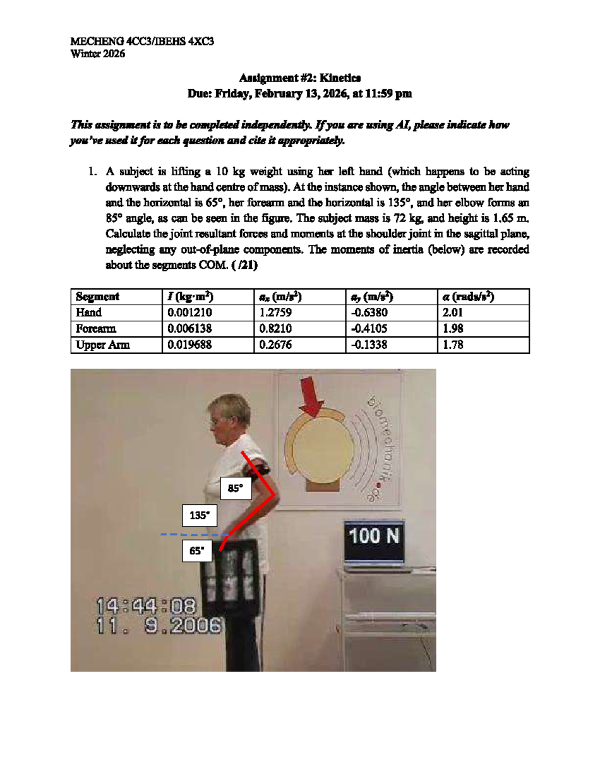 Assignment 2 correct - Mech Eng 4Cc3 - Studocu