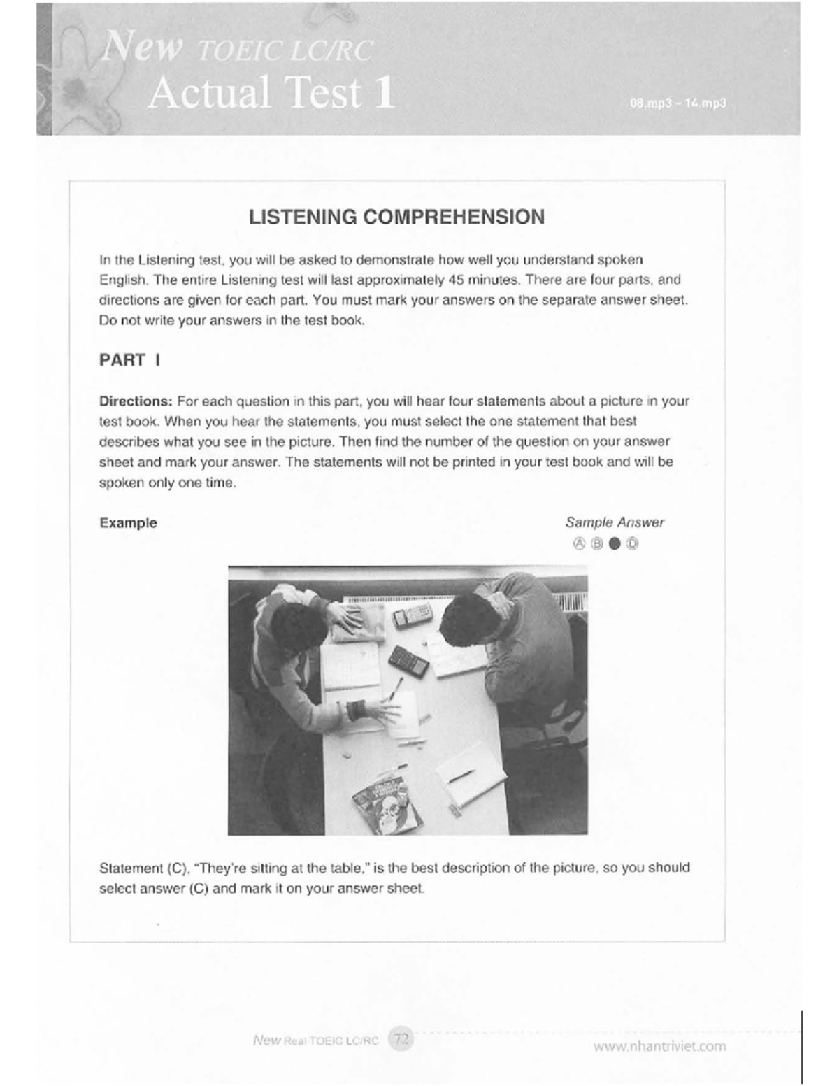 New Real TOEIC Listening Test 1 - Comprehension Practice - Studocu