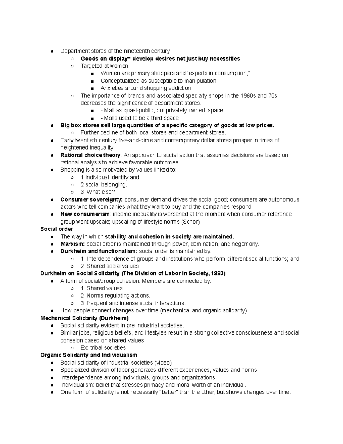 Sociology Exam 2 Review: Key Concepts & Theories in Social Dynamics ...
