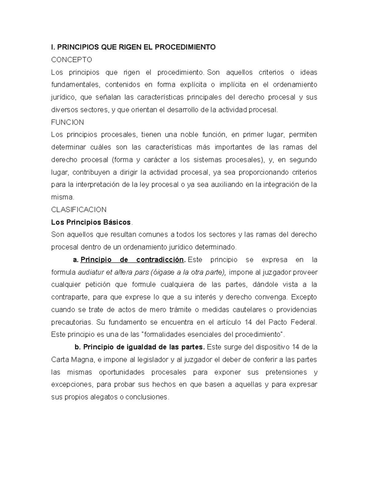 Practica Forense Civil - I. PRINCIPIOS QUE RIGEN EL PROCEDIMIENTO ...