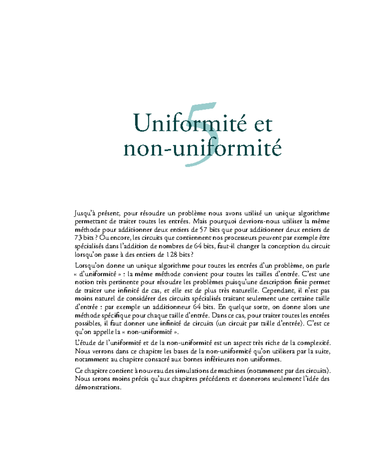 05. Uniformite et non-uniformite - .. 5 .. Uniformité et non-uniformité ...