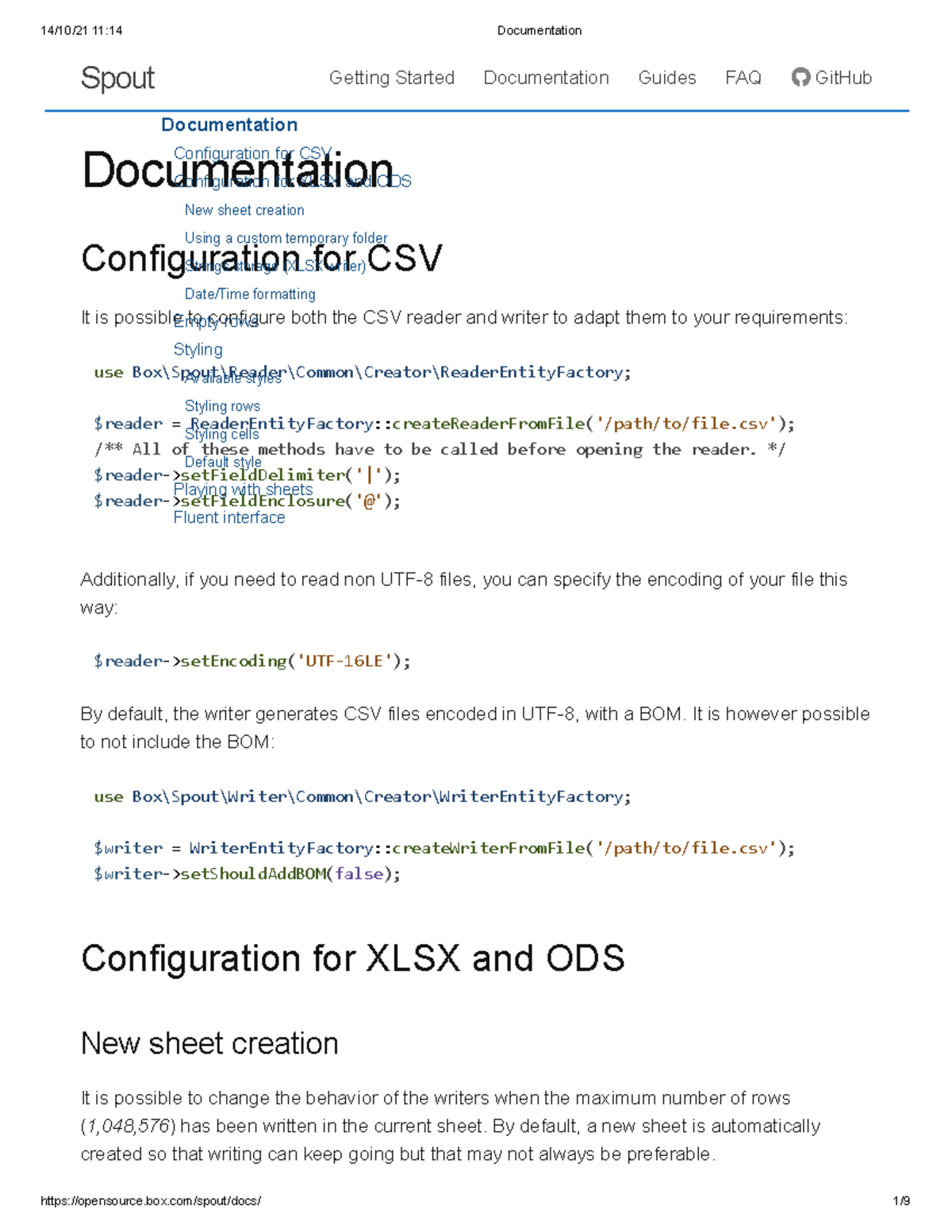 Configuration Guidelines for CSV, XLSX, and ODS - Docs - Studocu