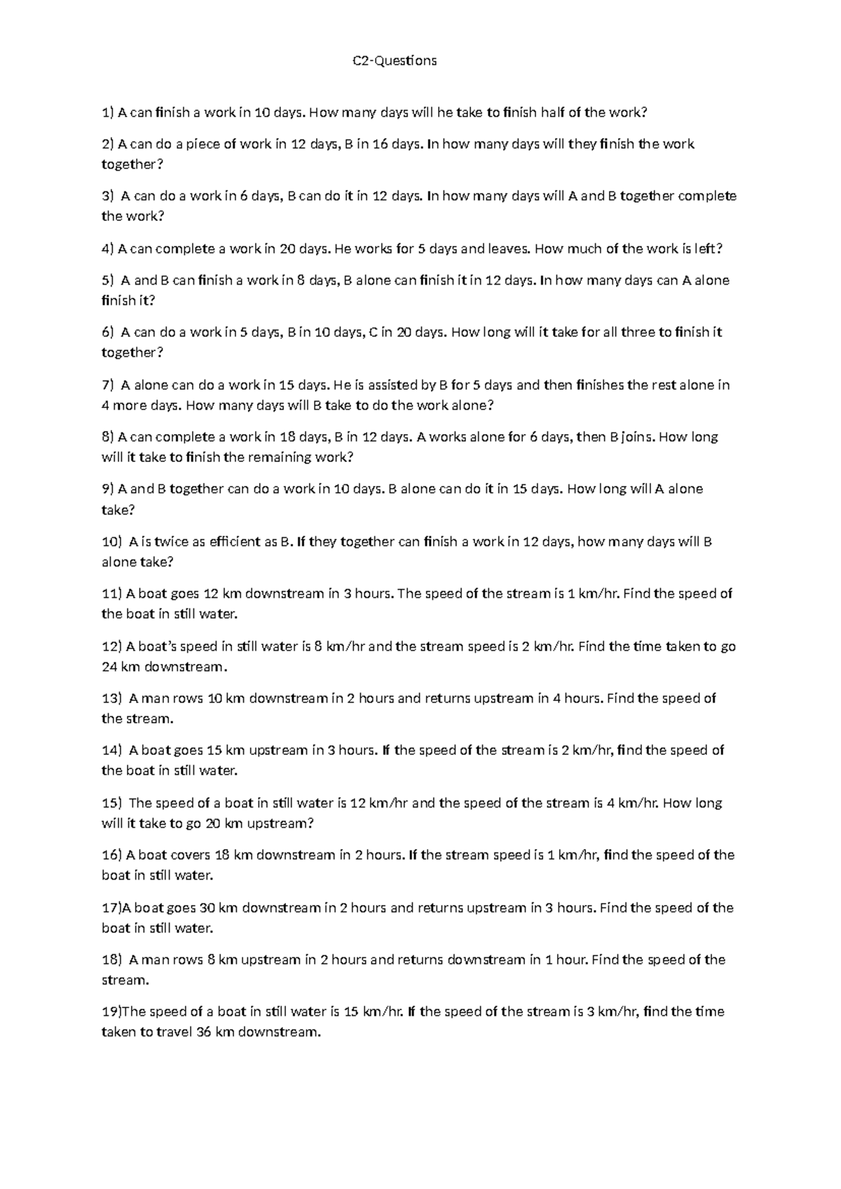 C2 Questions - Comprehensive Question Paper - Studocu
