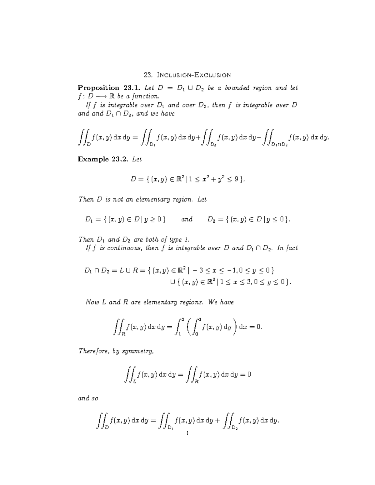 MIT 18.022 Final Exam Notes: Integrability and Volume Calculations ...