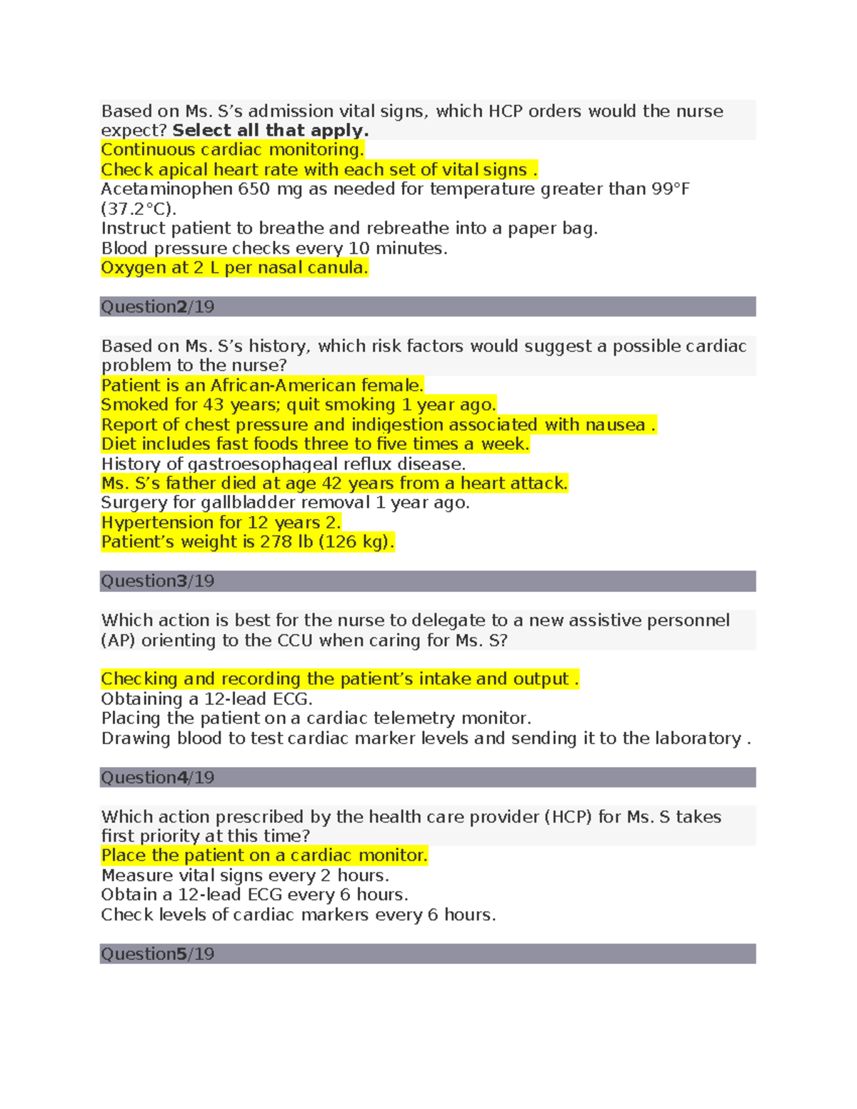 P&D 6 - Cardiac Care Case Study and Vital Signs Assessment - Studocu