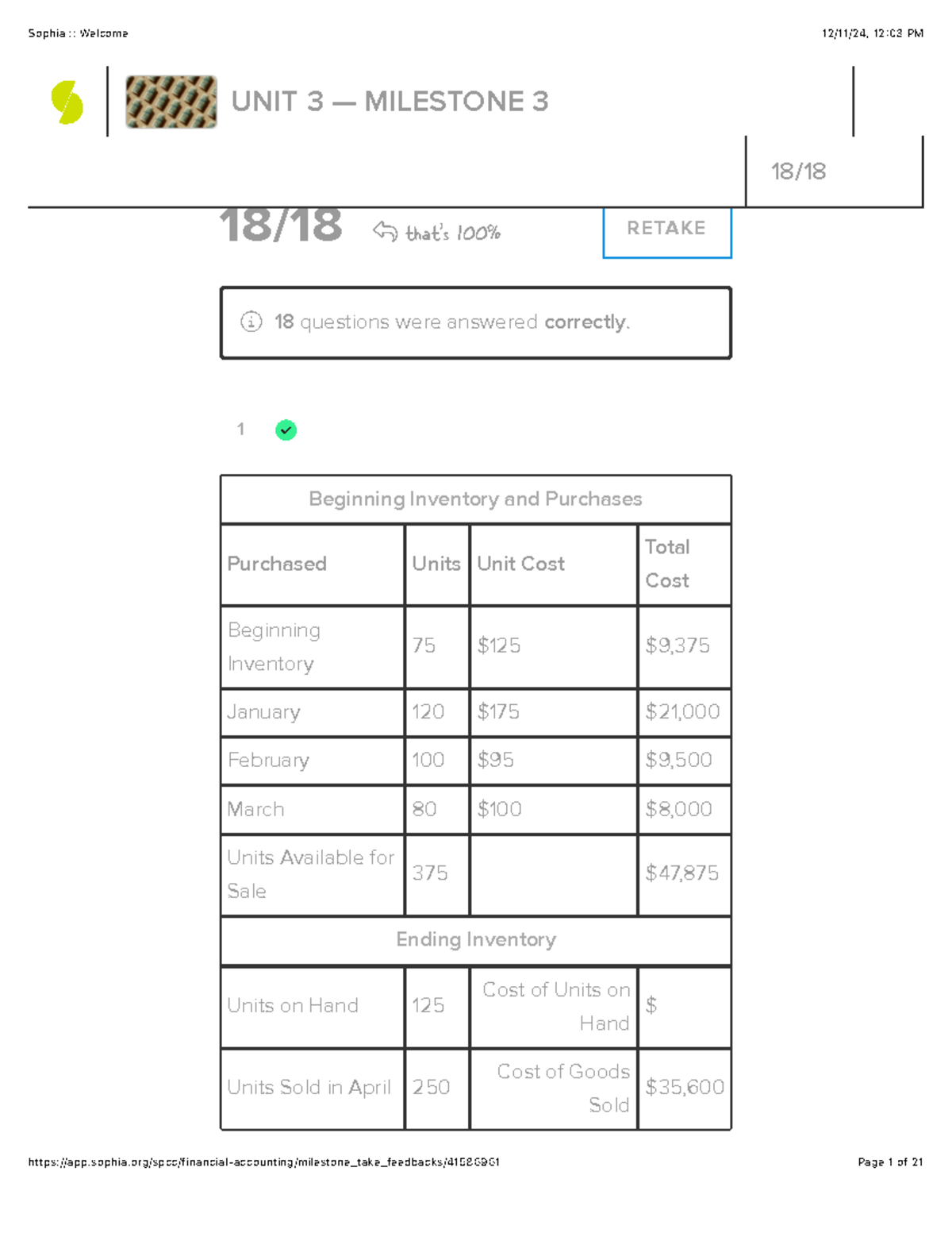Accounting I - Unit 3 Milestone 3 Study Notes - Studocu