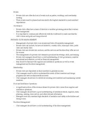 Facility Management - Study Notes & Assignments - Studocu