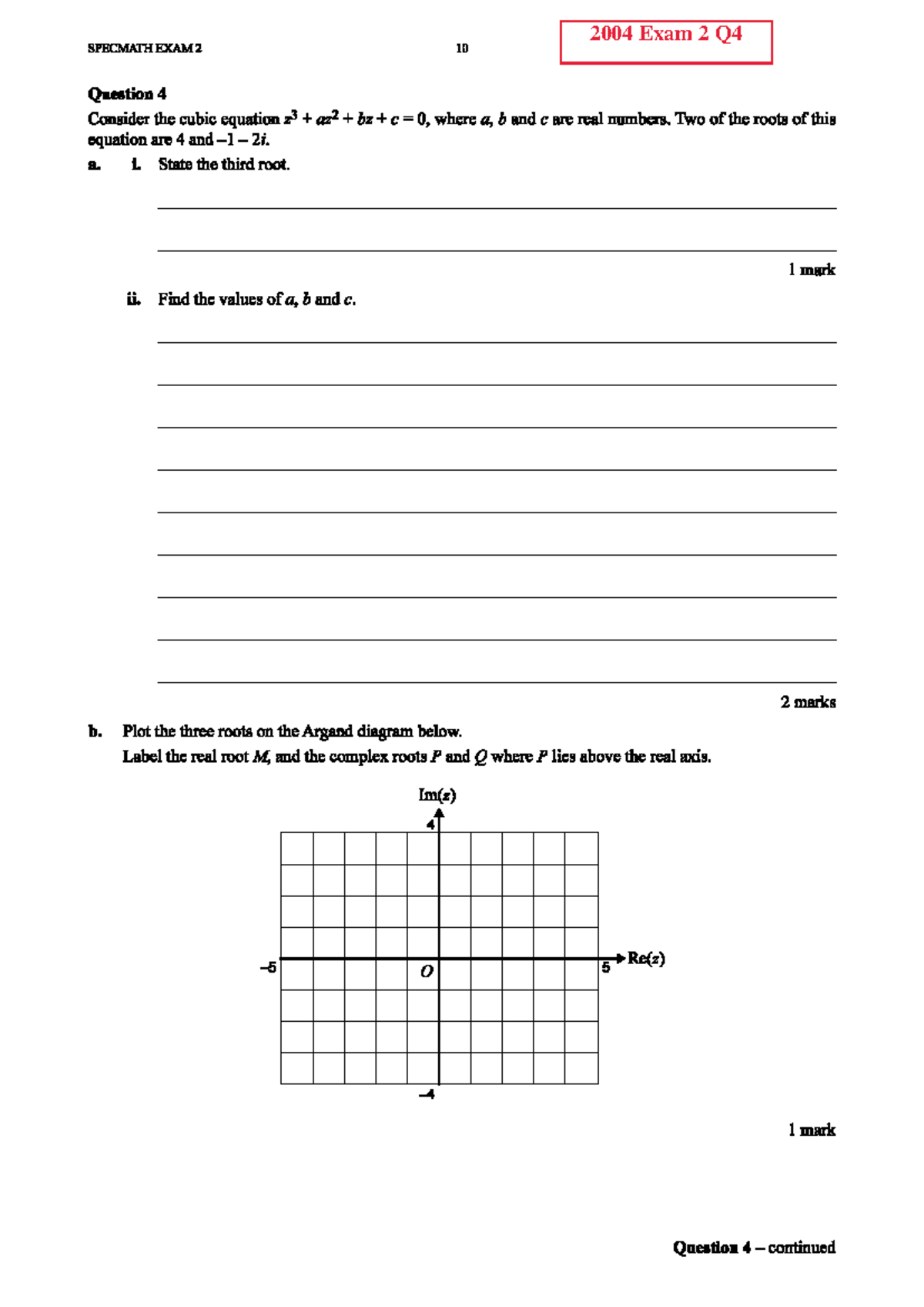 Revision Task 1 - SPECMATH Exam 2 Questions and Solutions - Studocu