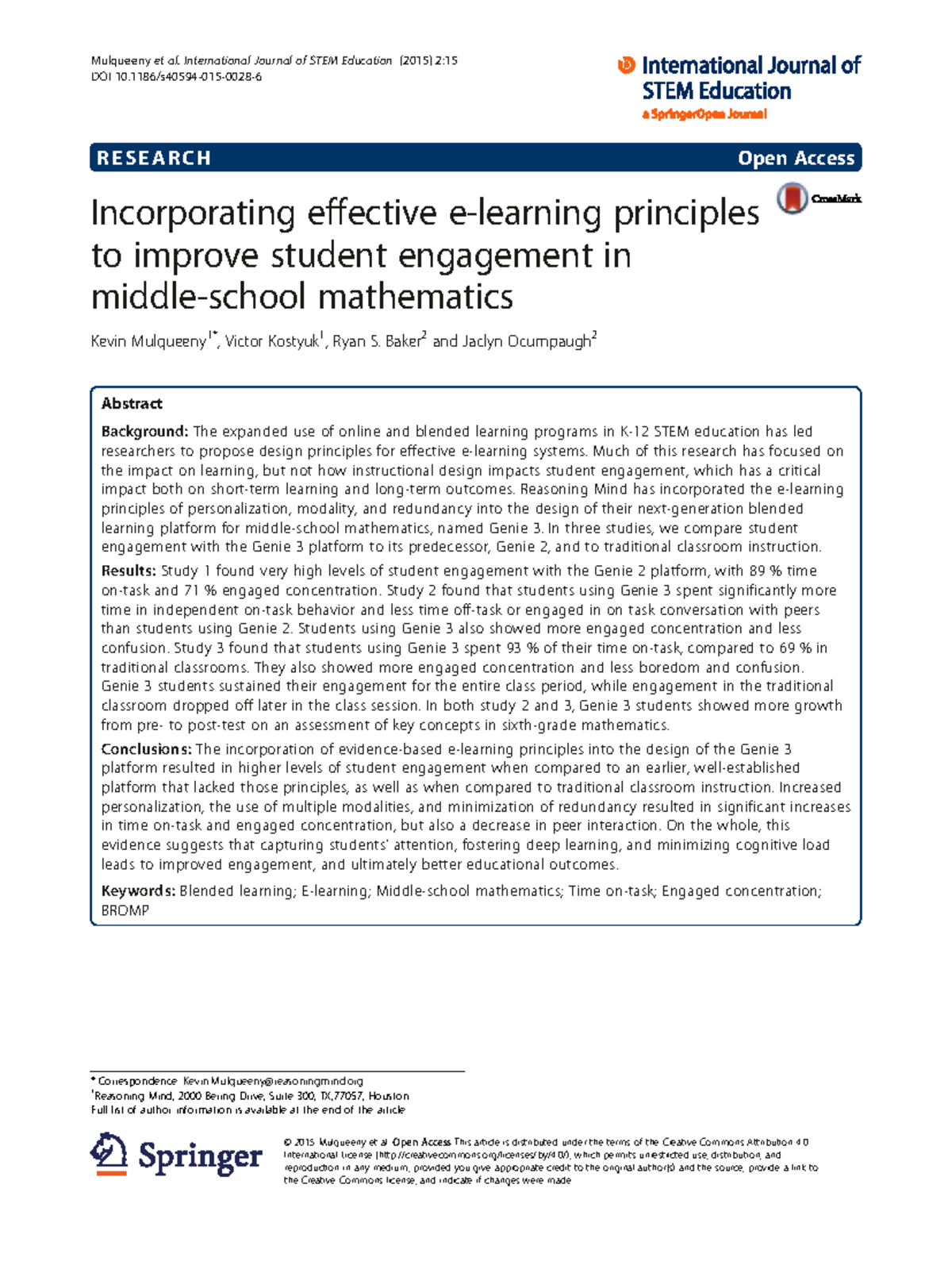 S40594 2015 0028 6 - Enhancing Student Engagement in Math with Genie 3 ...