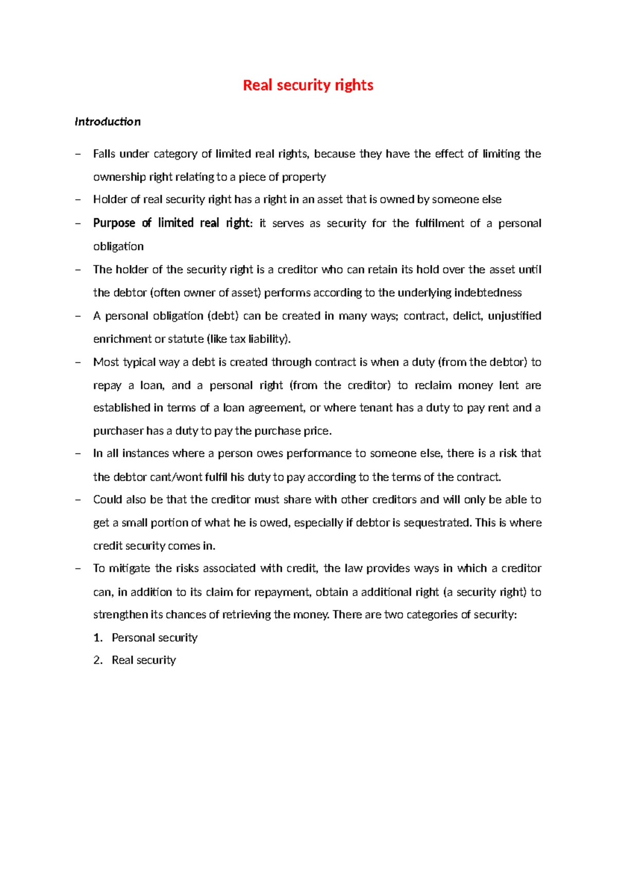 Control and Possession Overview - Unit 3 Law 101 Notes - Studocu